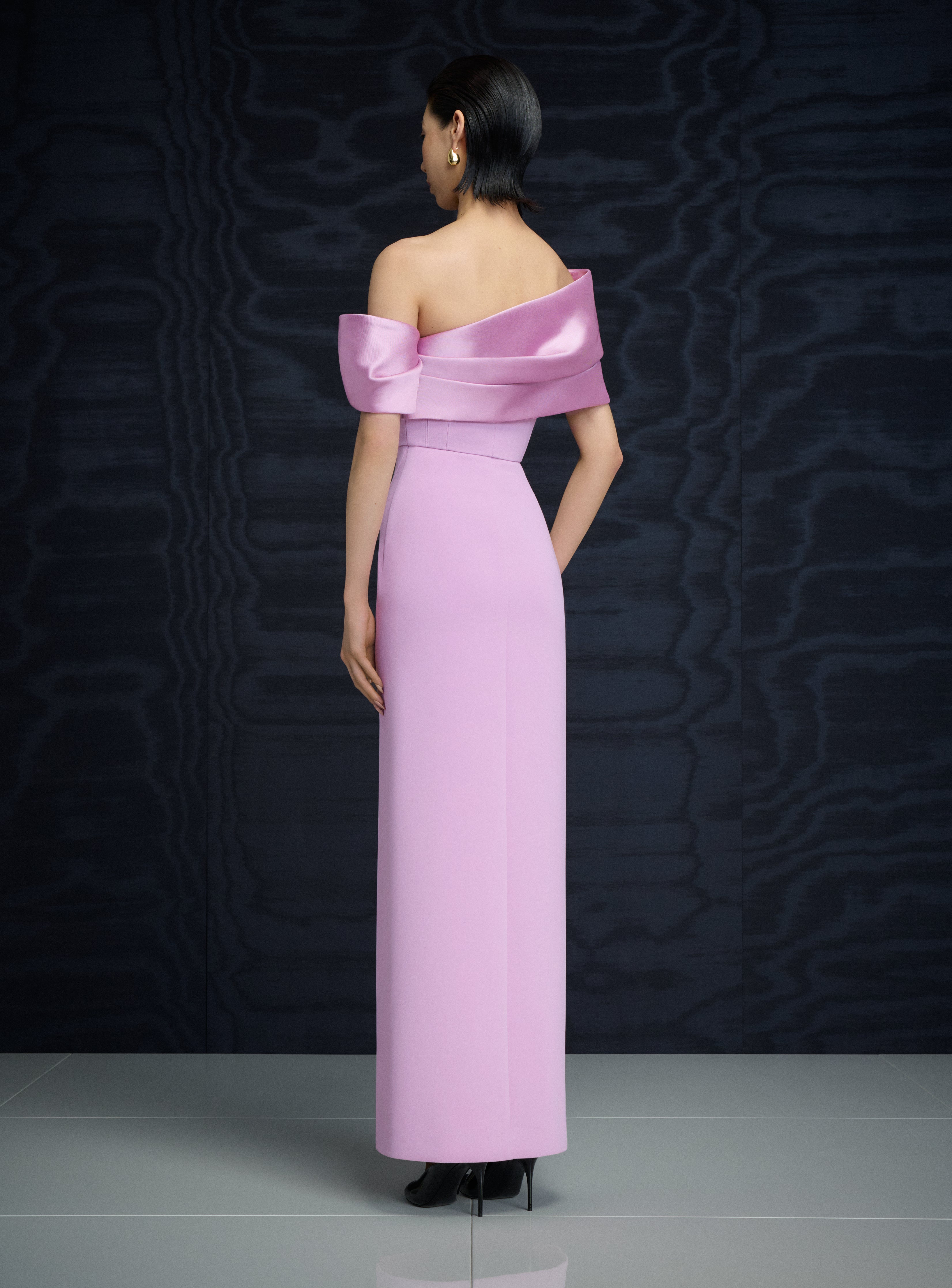 Solace London Alexis sukienka wieczorowa liliowa maxi