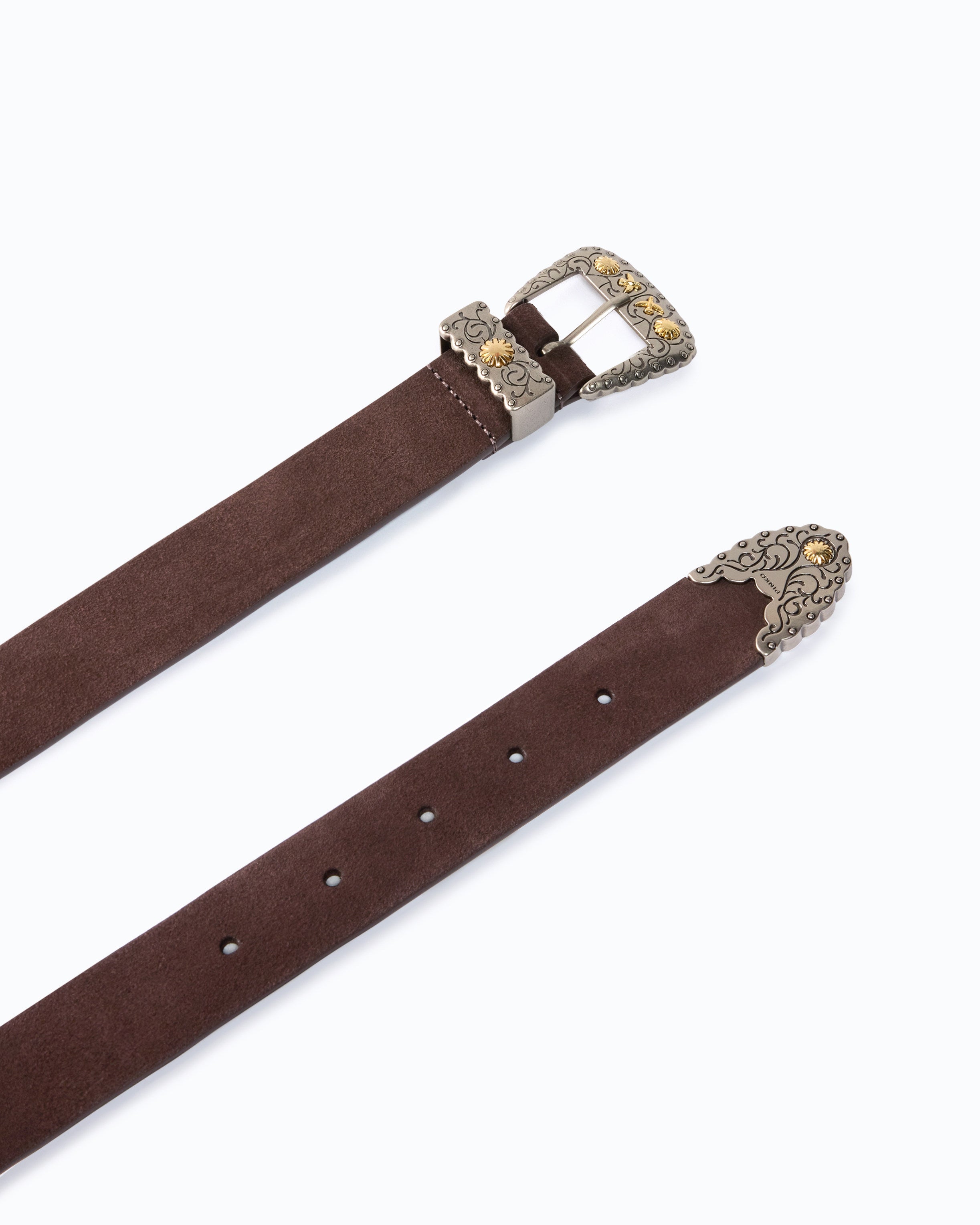 Pinko Triptych Belt pasek zamszowy kowbojski 3 cm