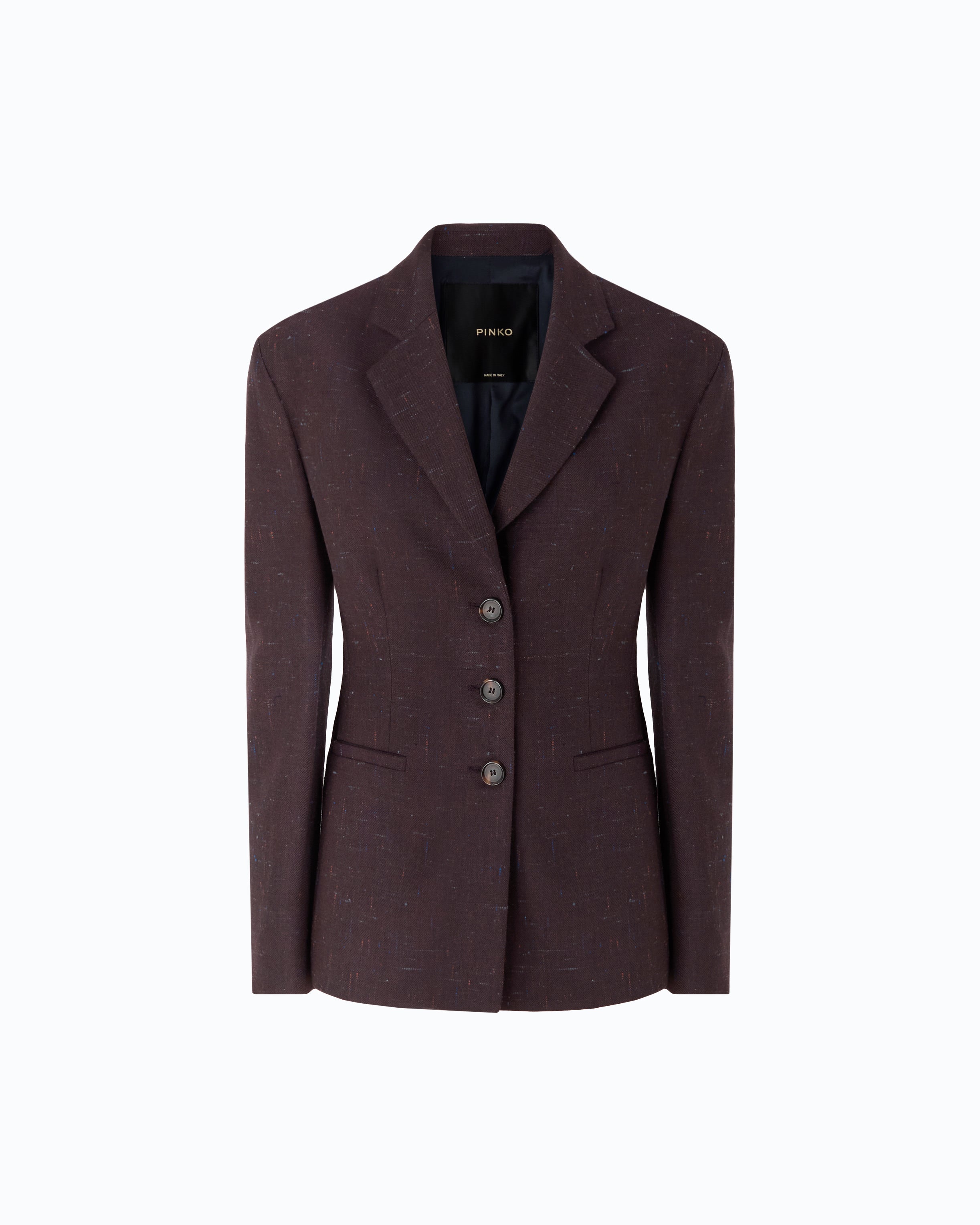 Pinko Malvasia Jacket marynarka wełniana fioletowa