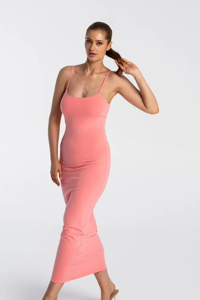 Nudyess Soleil sukienka maxi Peach brzoskwiniowa