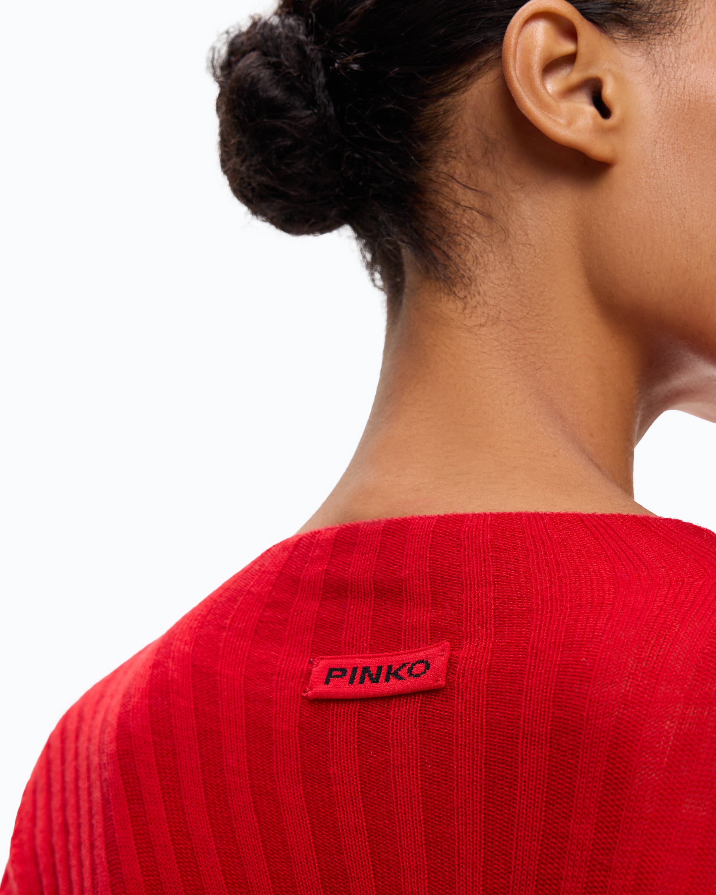 Pinko Muggito sweter wełniany czerwony S