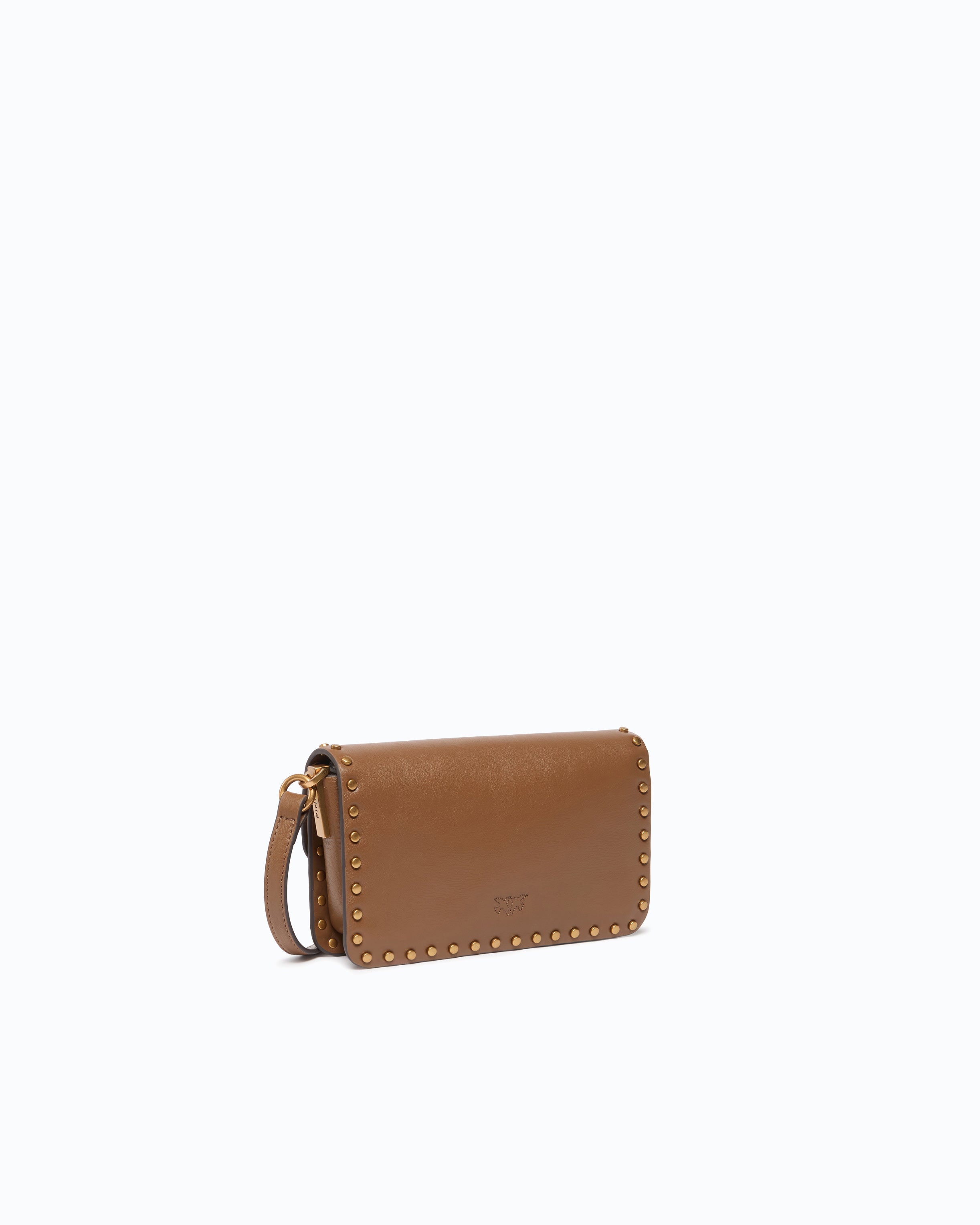 Pinko Baby Love Bag One Slouchy torebka czarna skórzana