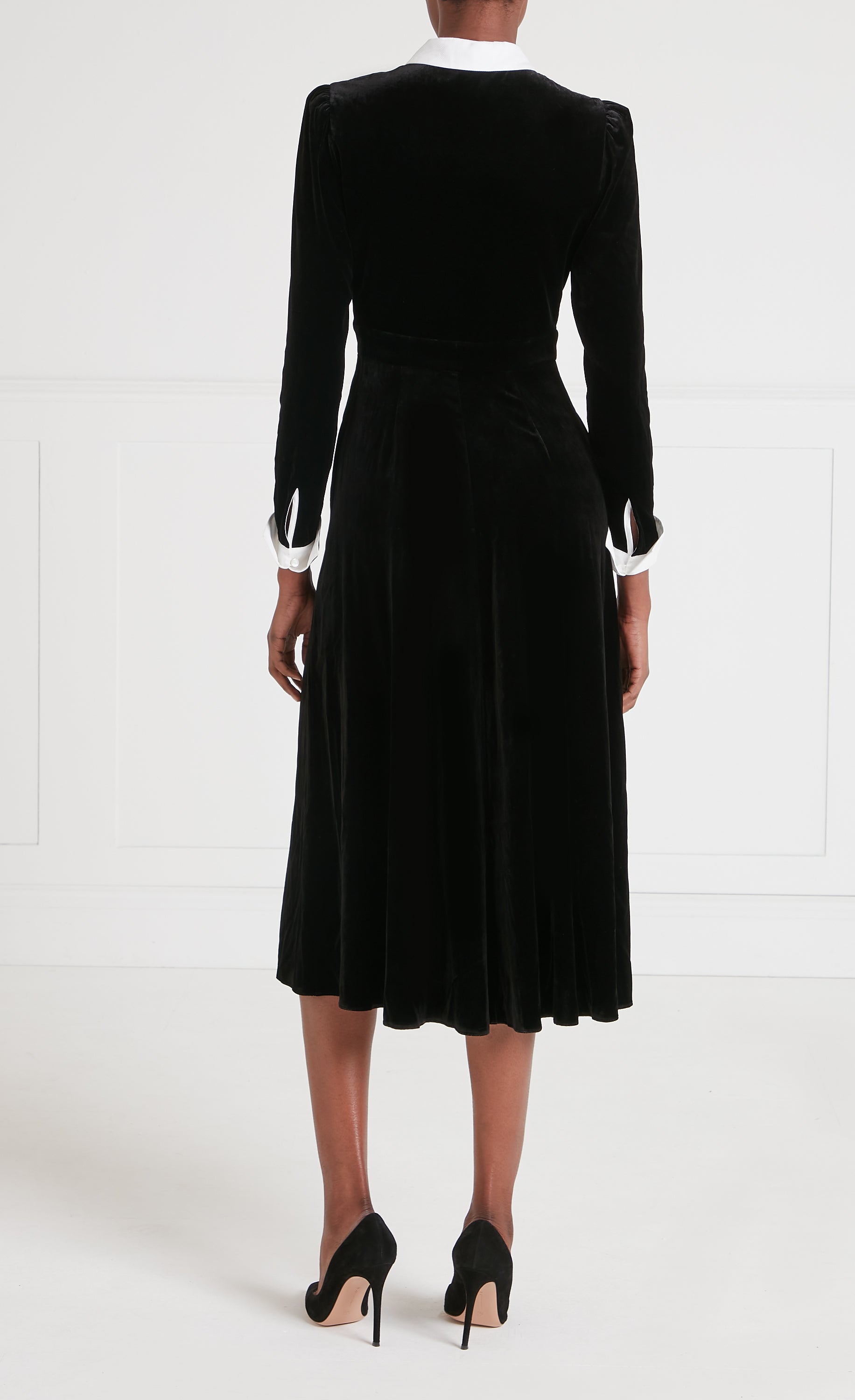 Temperley London Pompidou sukienka midi czarna