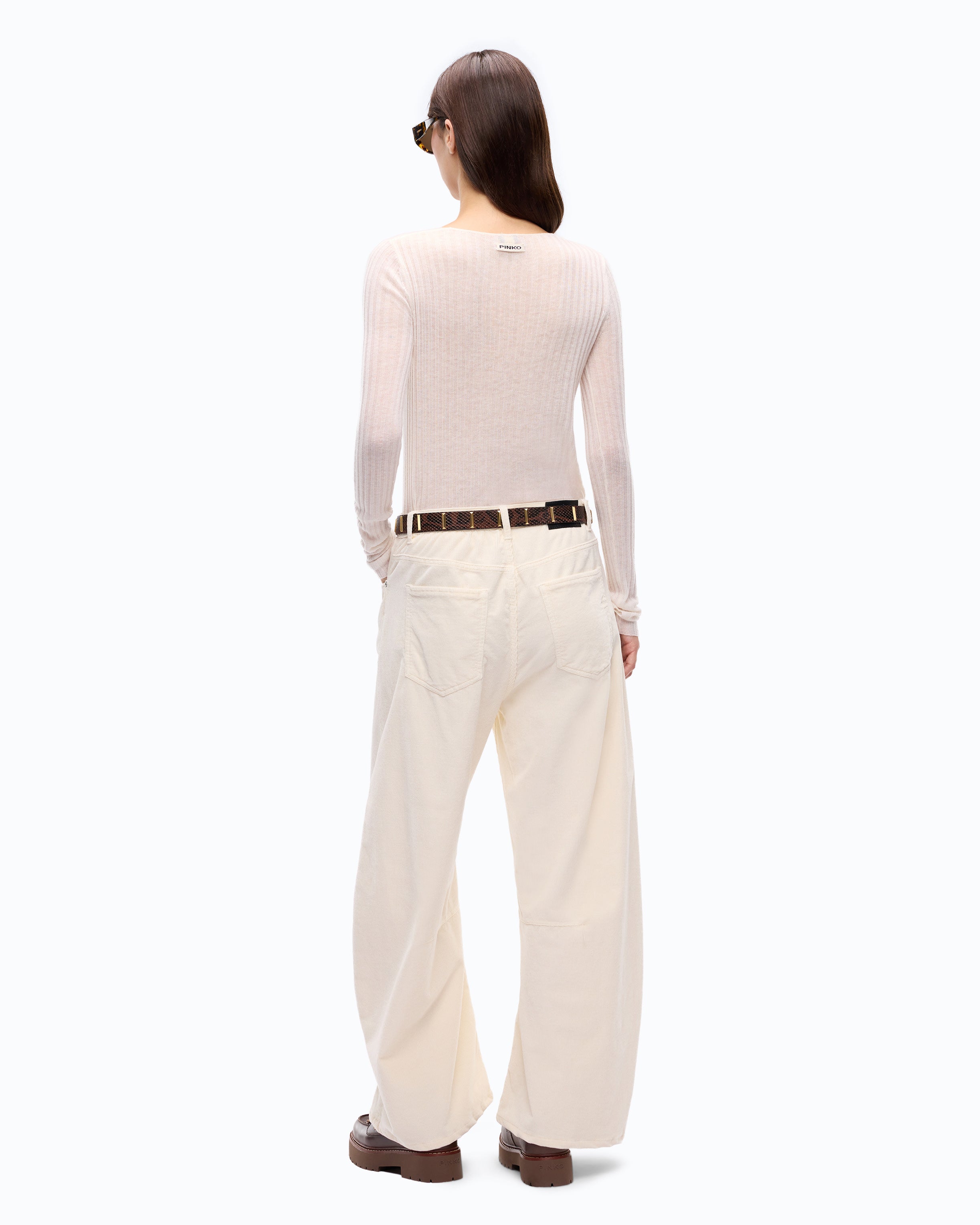 Pinko Sibilo Cardigan kardigan bialy welniany
