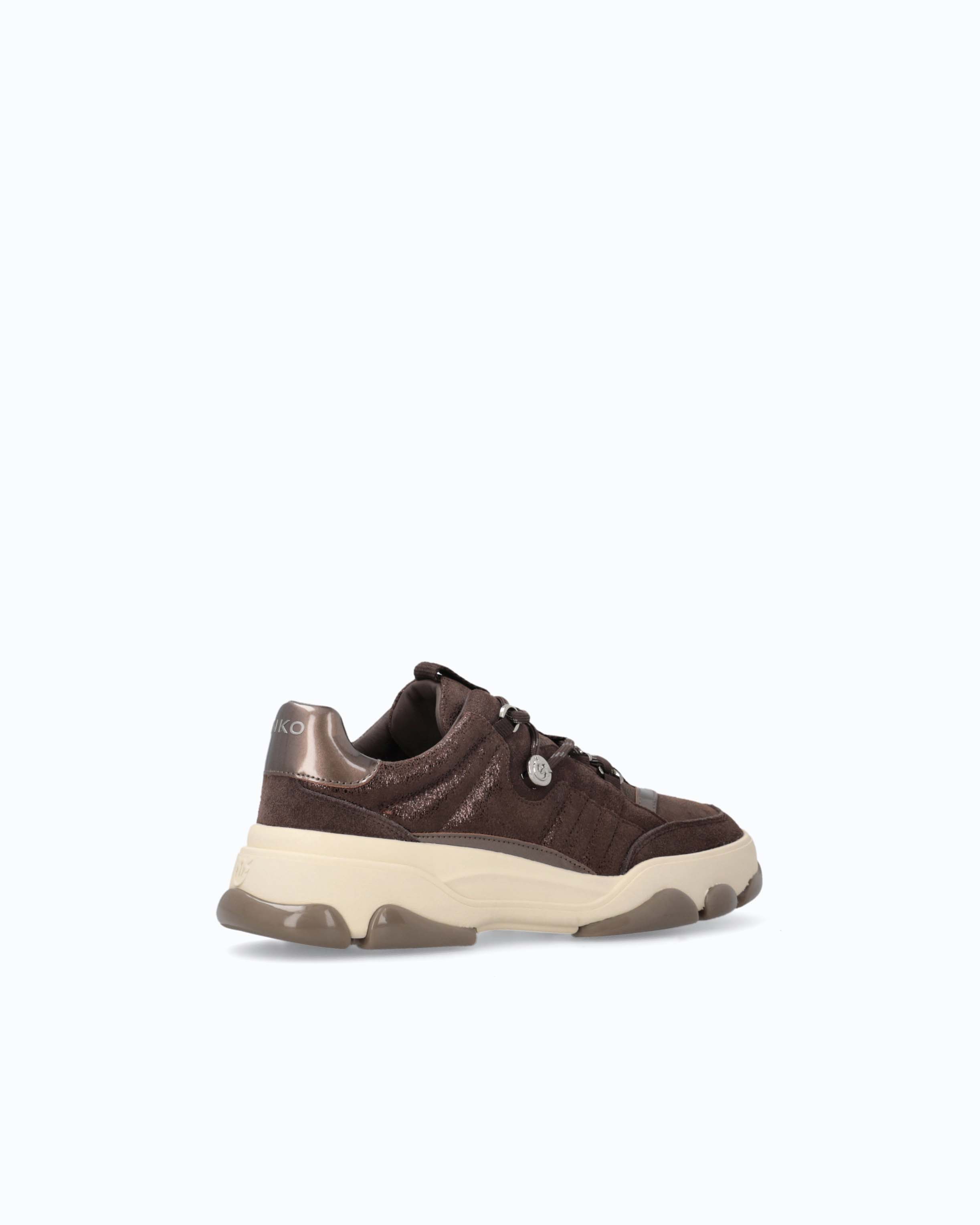 Pinko Athena 01 sneakersy brązowe skóra