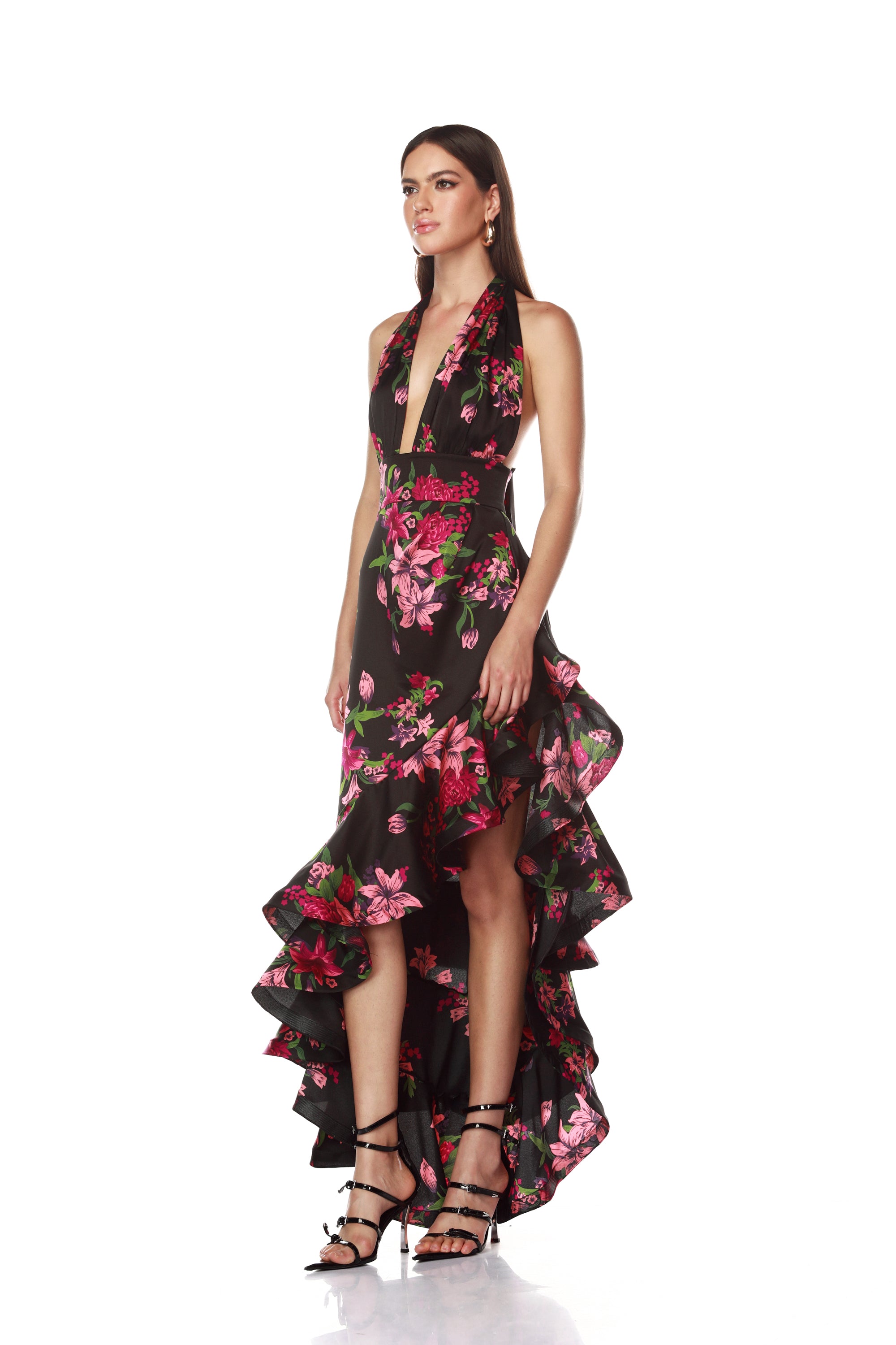 Bronx and Banco Bronte Pink Lily sukienka maxi L różowa