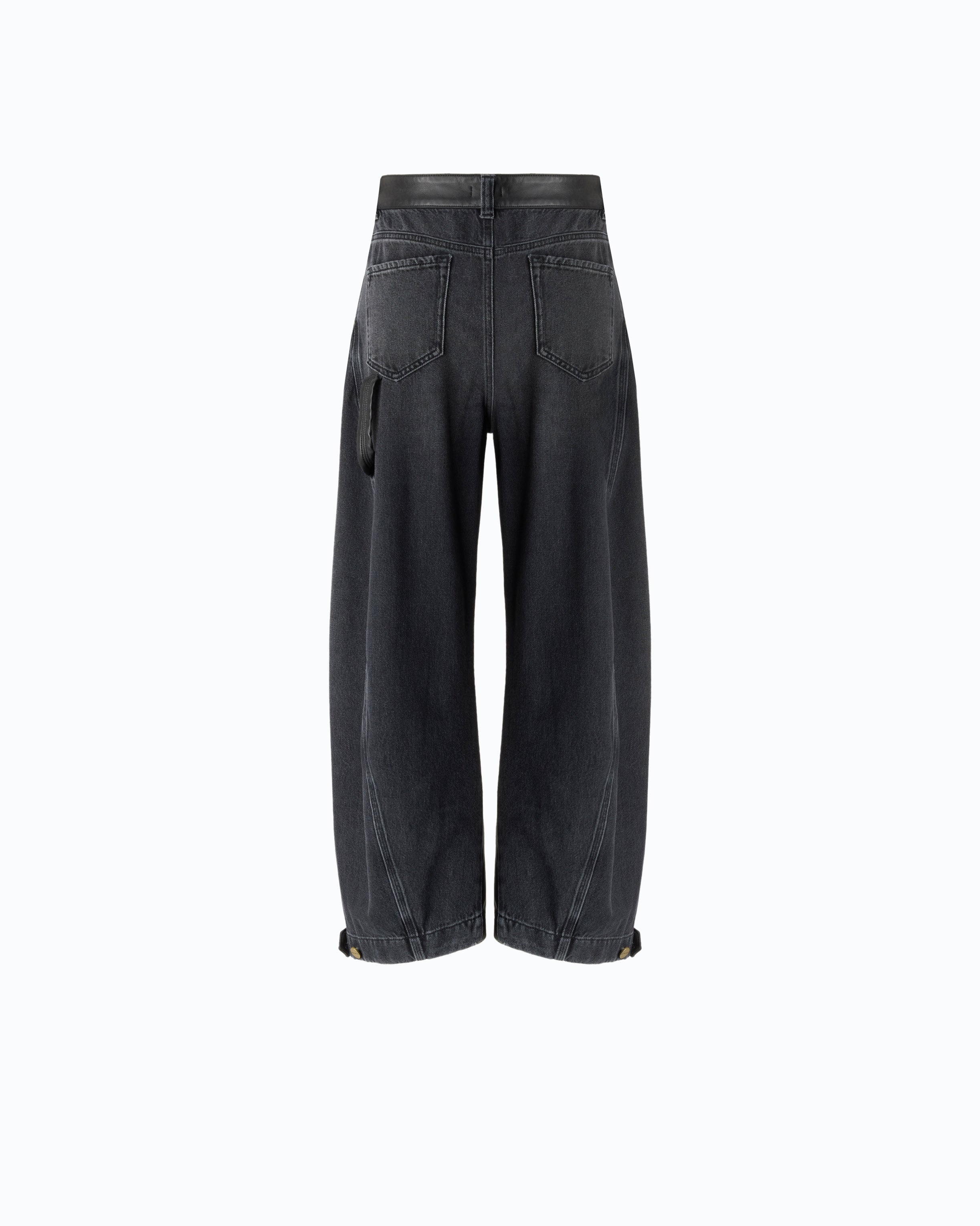 Pinko Sicuro dżinsy balloon denim niebieskie
