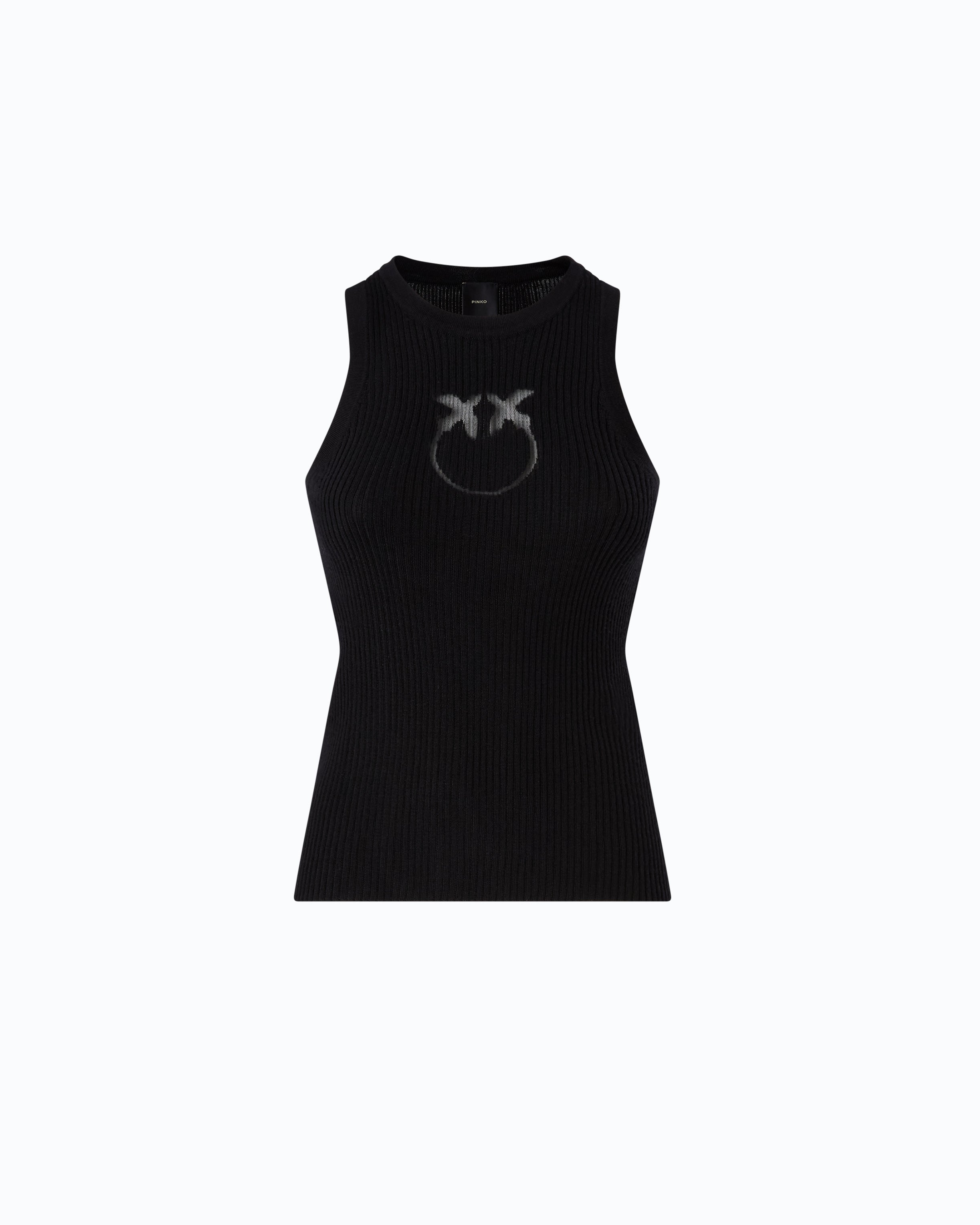 Pinko Newcastle Tank wełniany top damski S merynosy