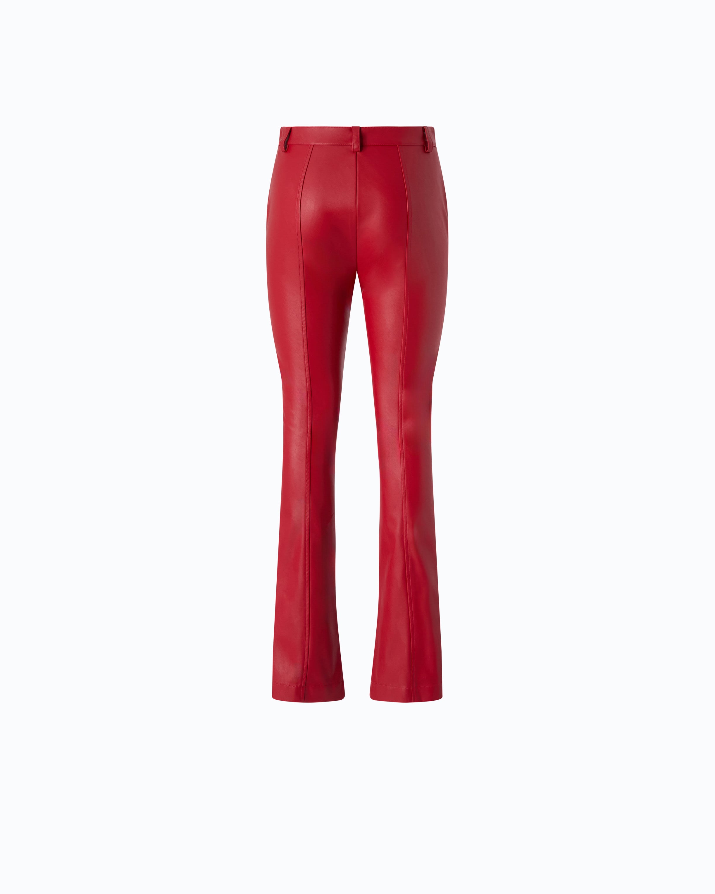 Pinko Pereschia Pants spodnie czerwone nappa