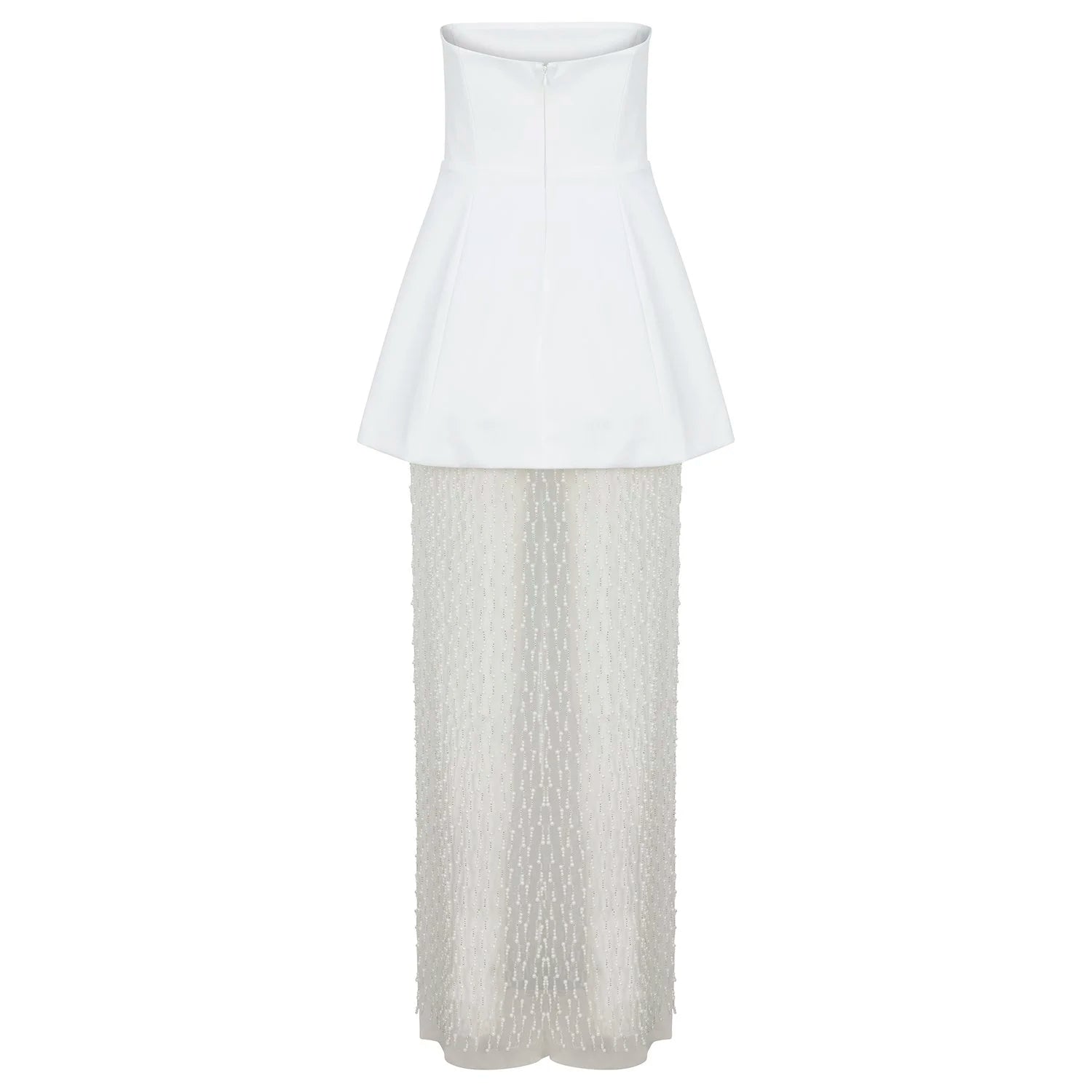 Delfi Collective Gemma Pearl sukienka satynowa ecru