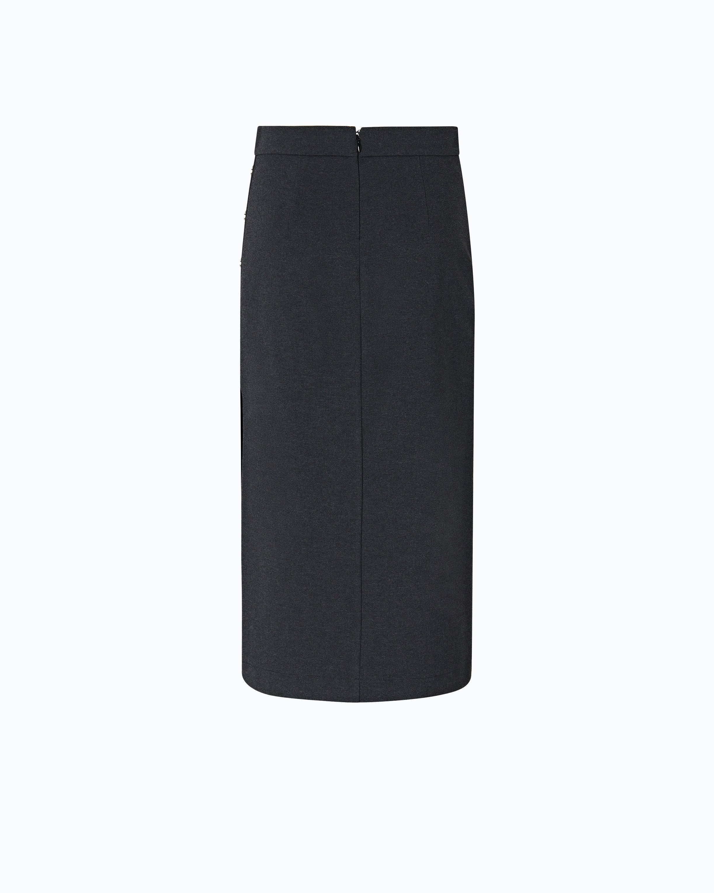 Pinko Genziana Skirt spódnica midi szara