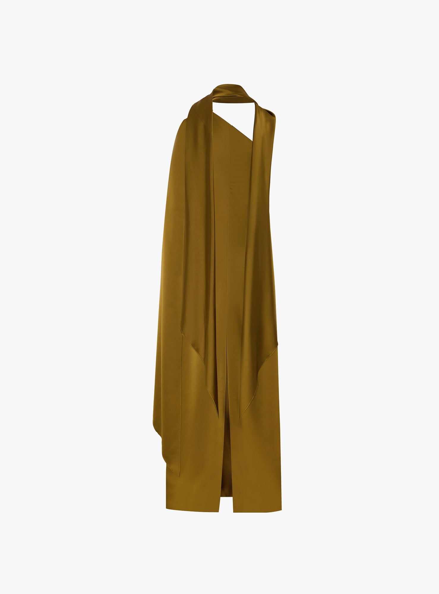 Solace London Newman sukienka wieczorowa złota maxi