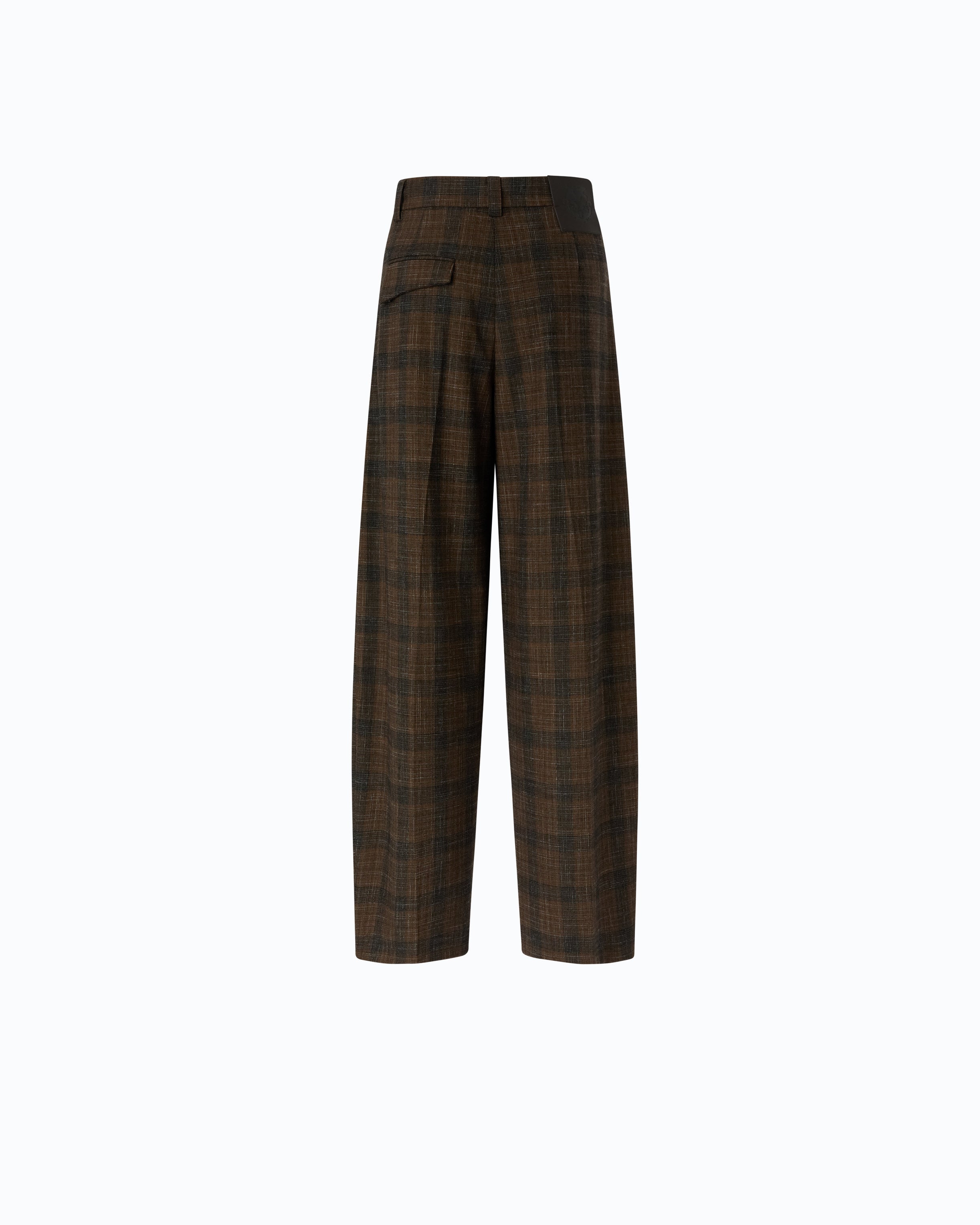 Pinko Balbino Pants spodnie barrel fit czarne pepitka