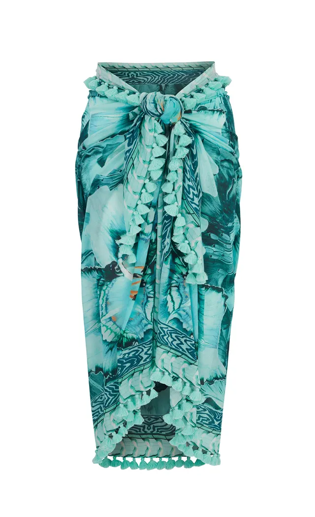 Temperley London Liana Pareo pareo Blue Mix 170x110