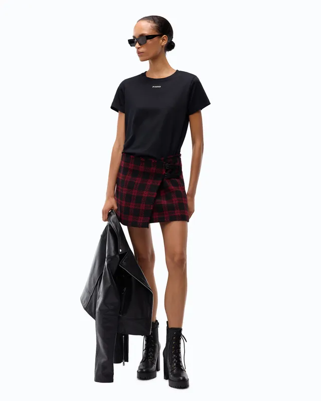 Pinko T-shirt bawełniany czarny z logo