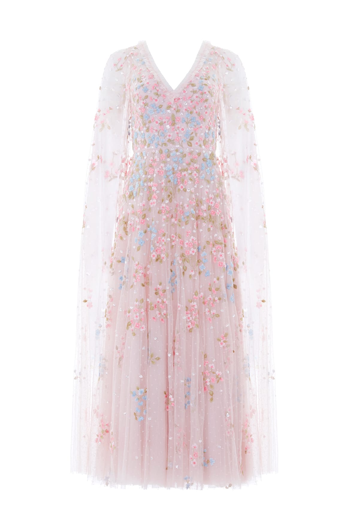 Needle & Thread Versailles Ditsy Ankle Gown suknia kwiatowa