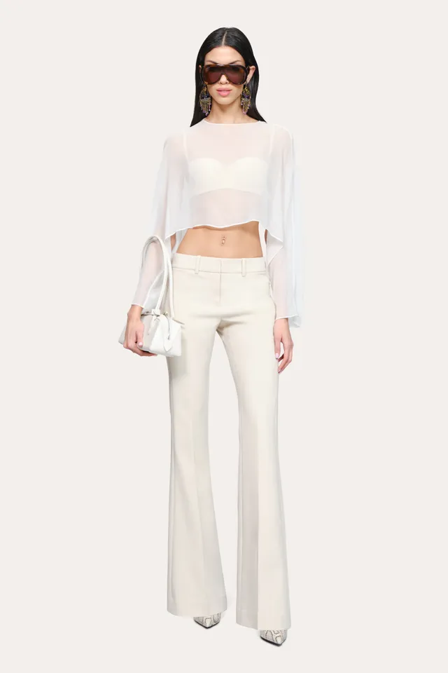 Elie Tahari Ella E4016206 spodnie białe dzwony