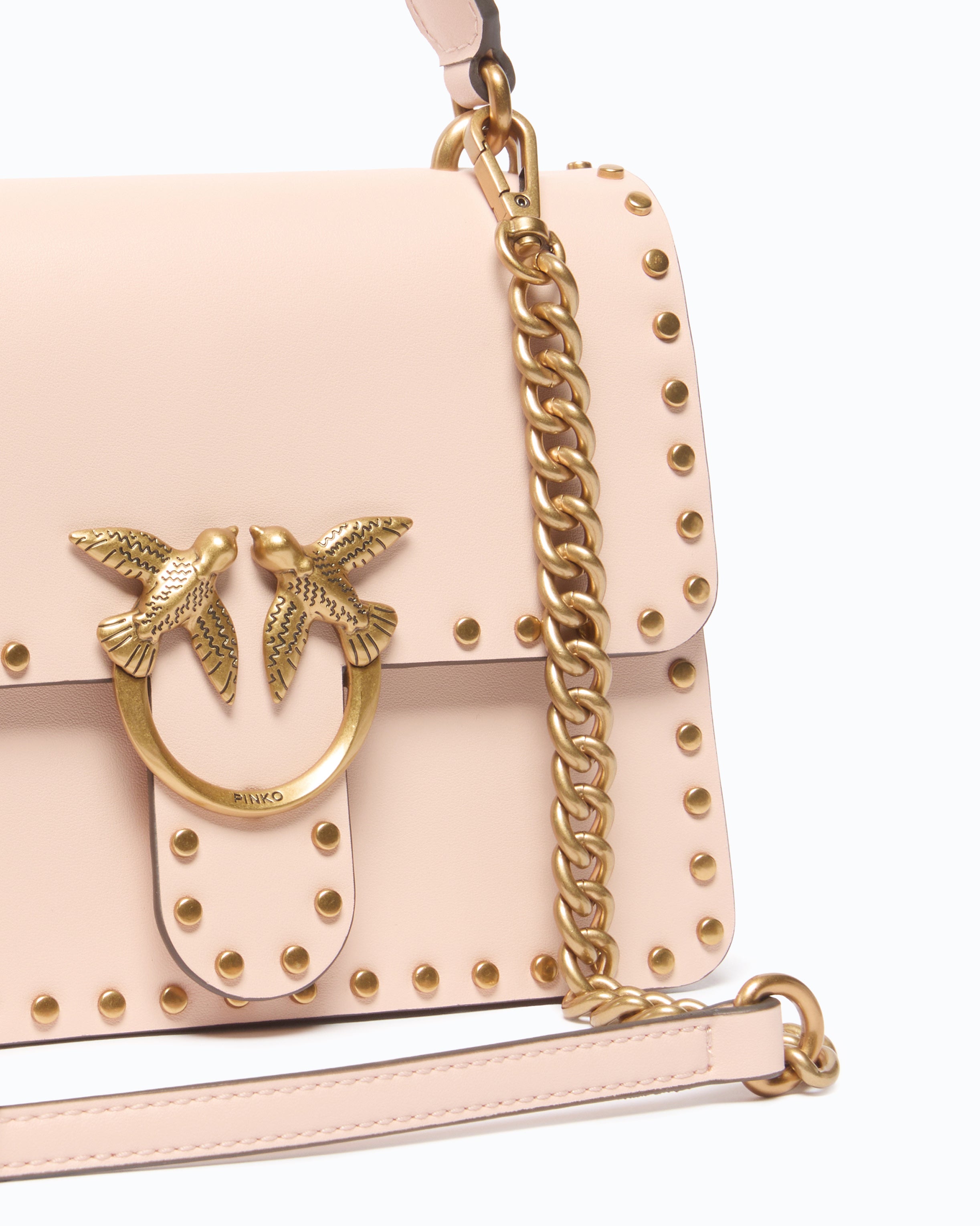 Pinko Mini Love Bag Top Handle torebka skórzana U