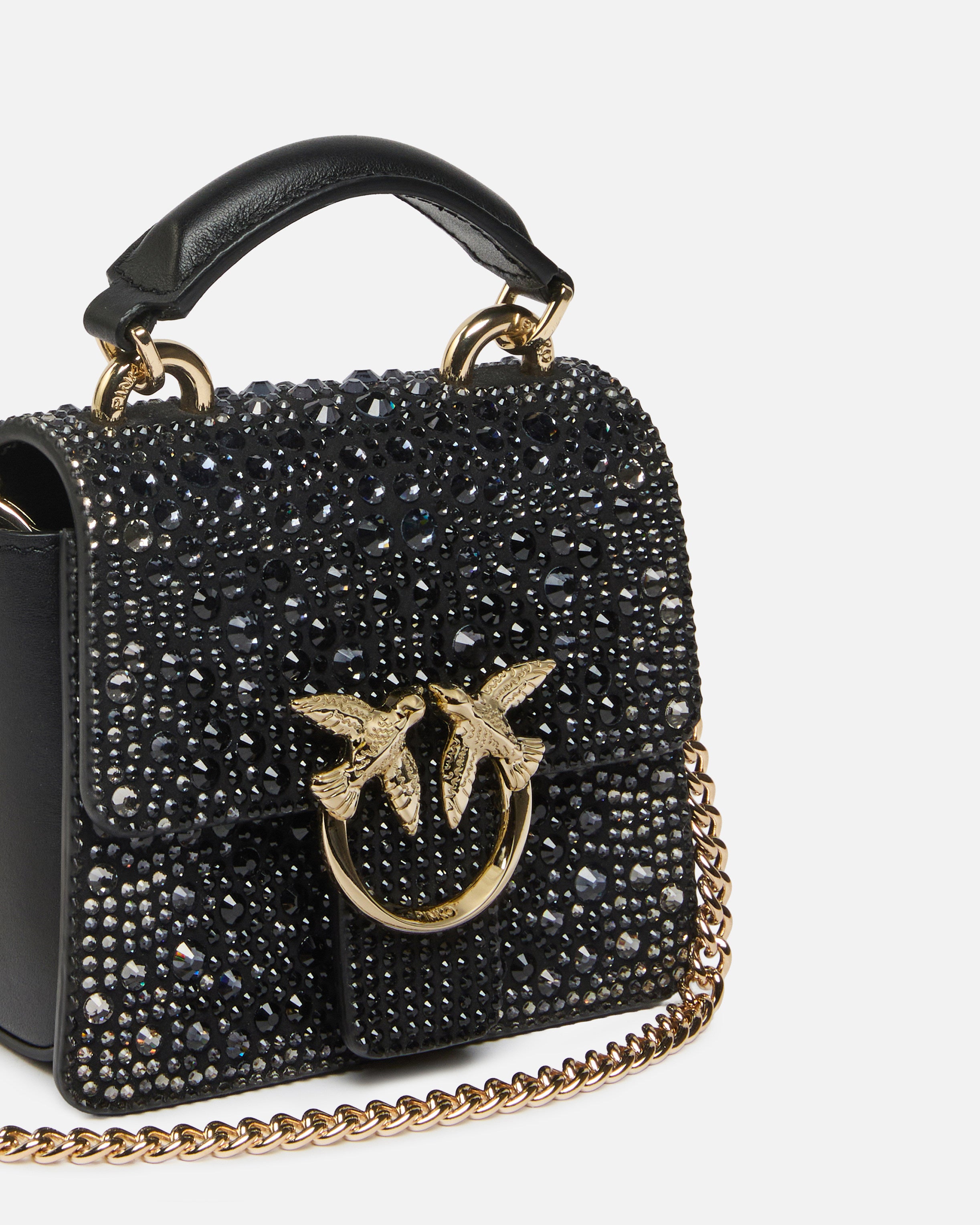 Pinko Love One Top Handle Micro torebka czarna