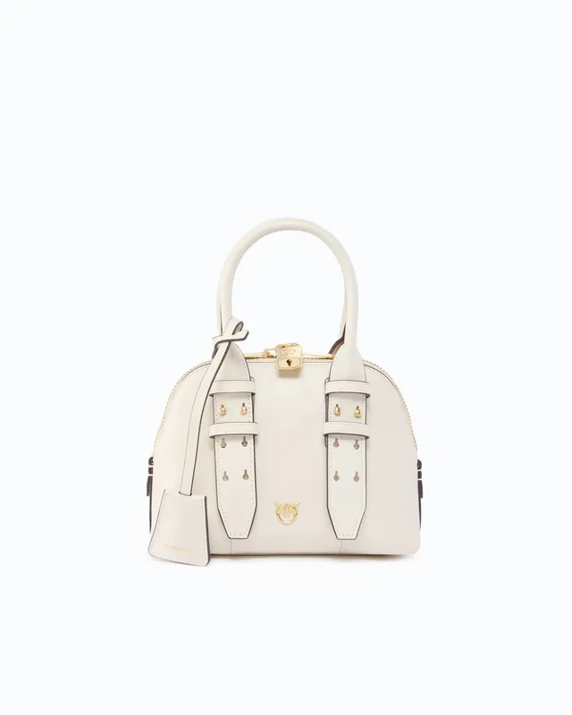 Pinko Escape Bag Mini torebka biała skórzana