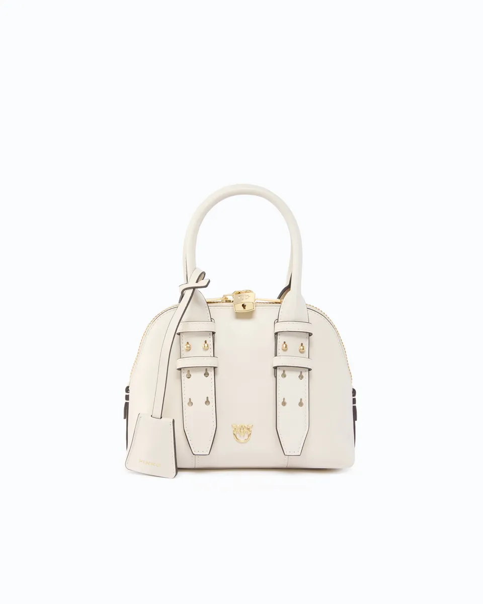 Pinko Escape Bag Mini torebka biała skórzana