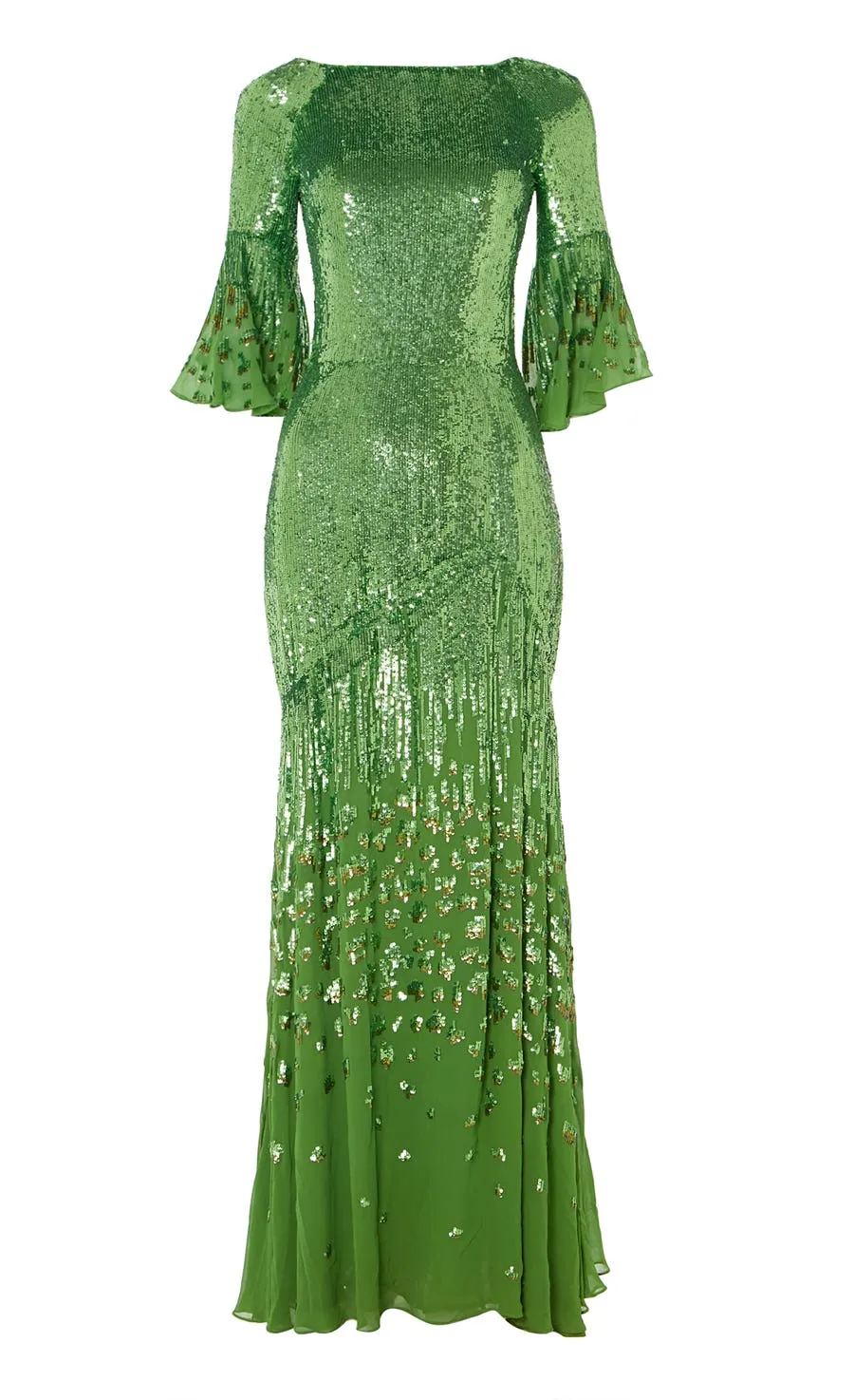 Temperley London Celestial sukienka wieczorowa Absinthe tiulowa