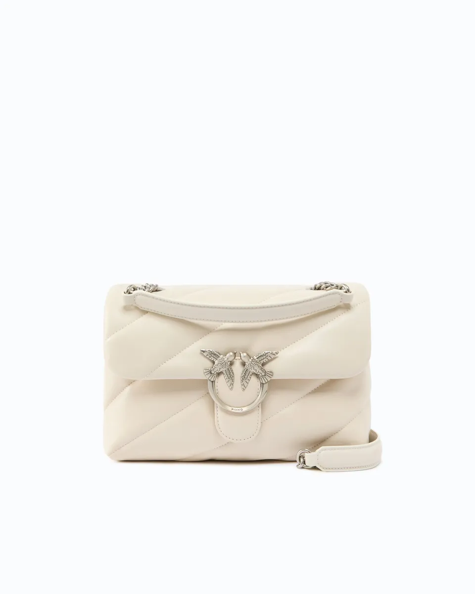 Pinko Classic Love Bag Puff torebka biala pikowana