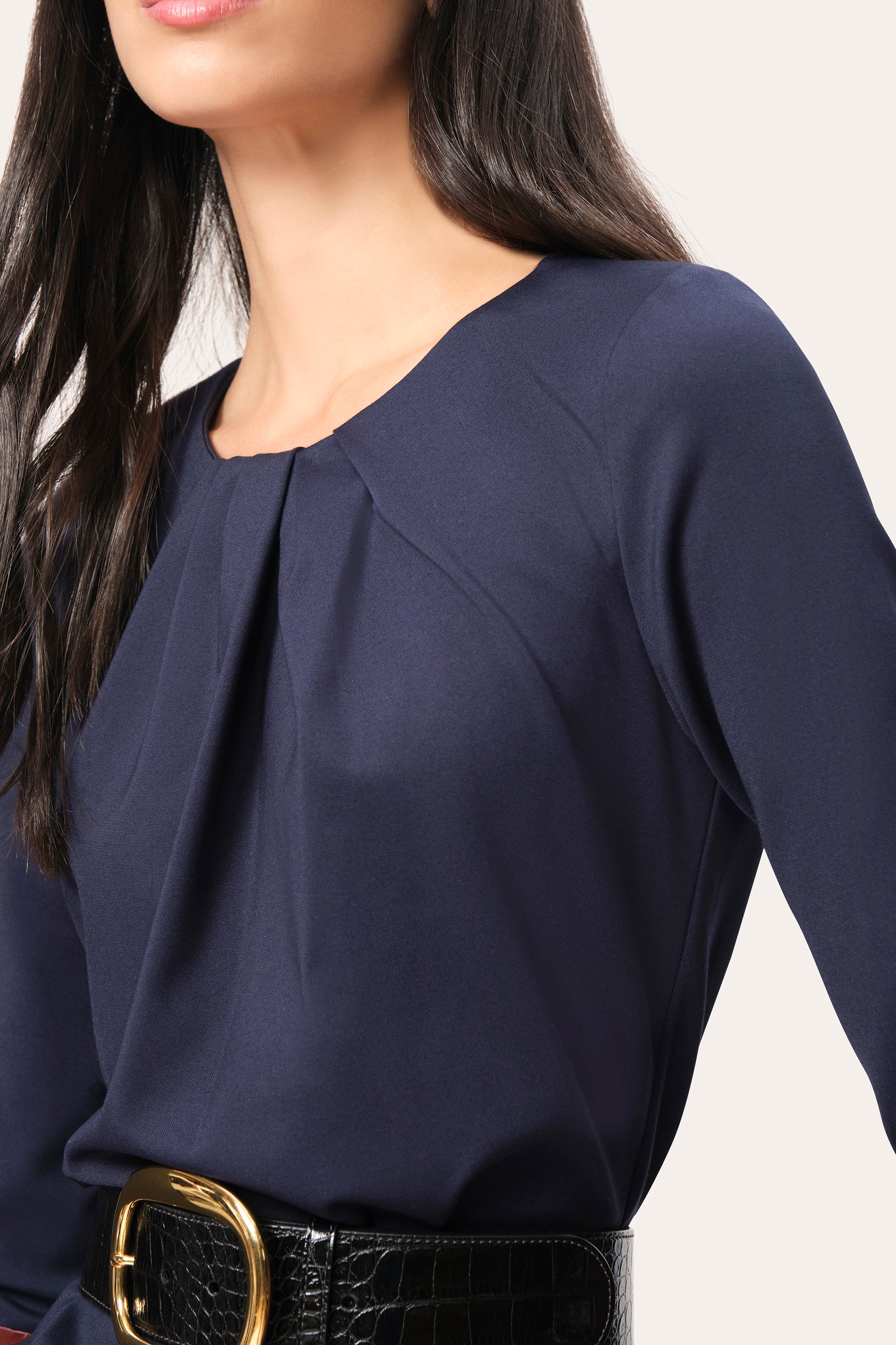 Elie Tahari Double Knit sukienka koktajlowa Galaxy Navy