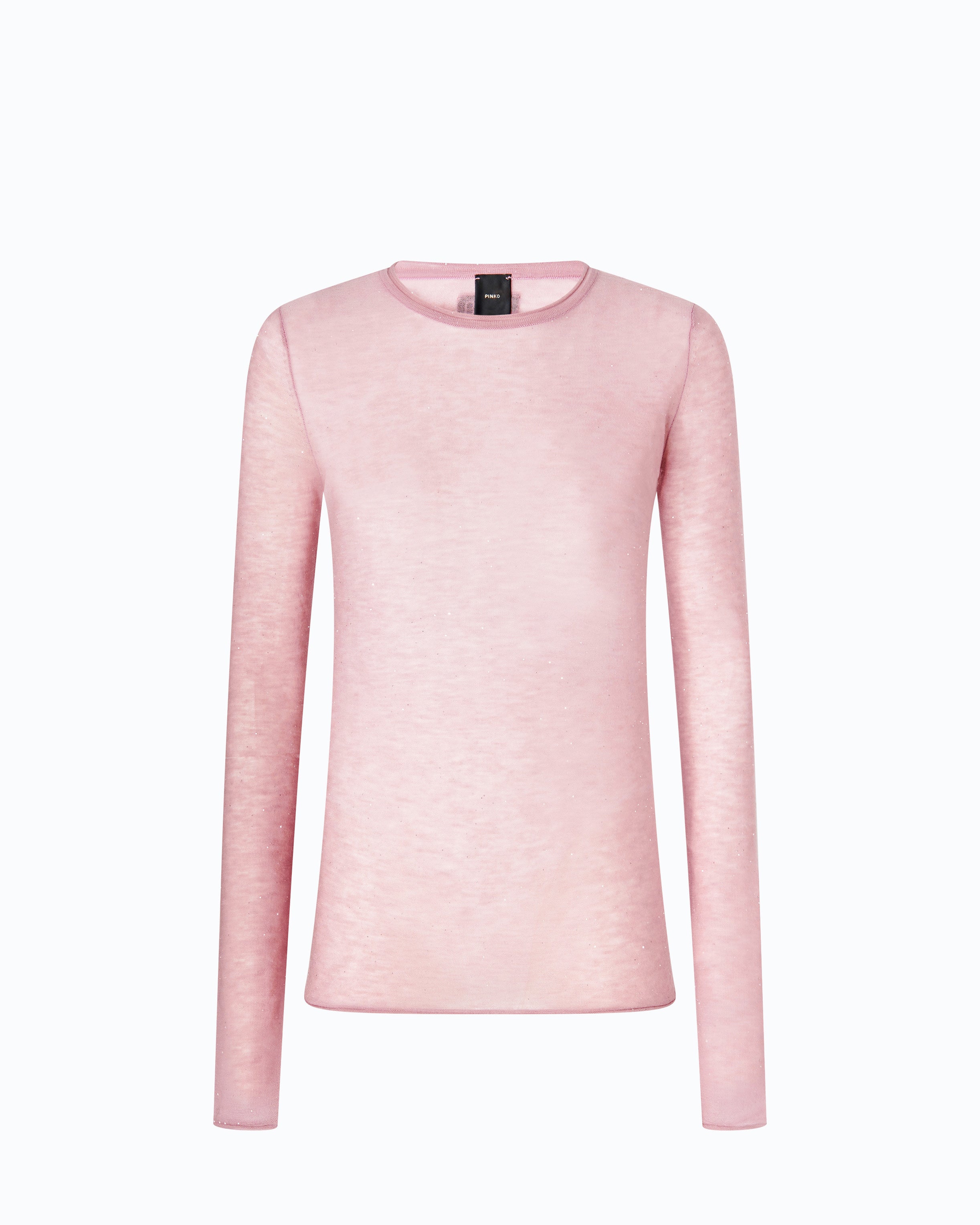 Pinko Pico Sweater sweter różowy cekiny