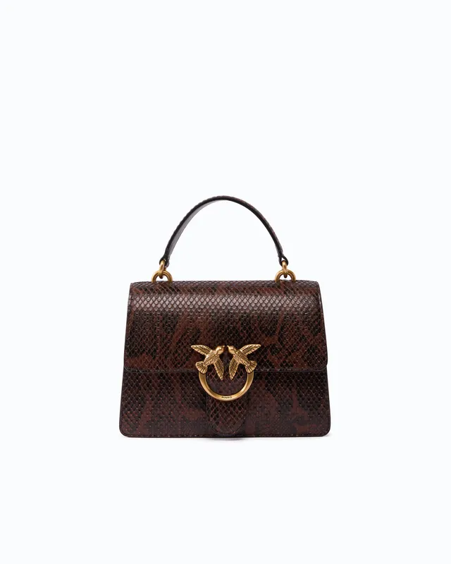 Pinko Love One Top Handle torebka pyton mini