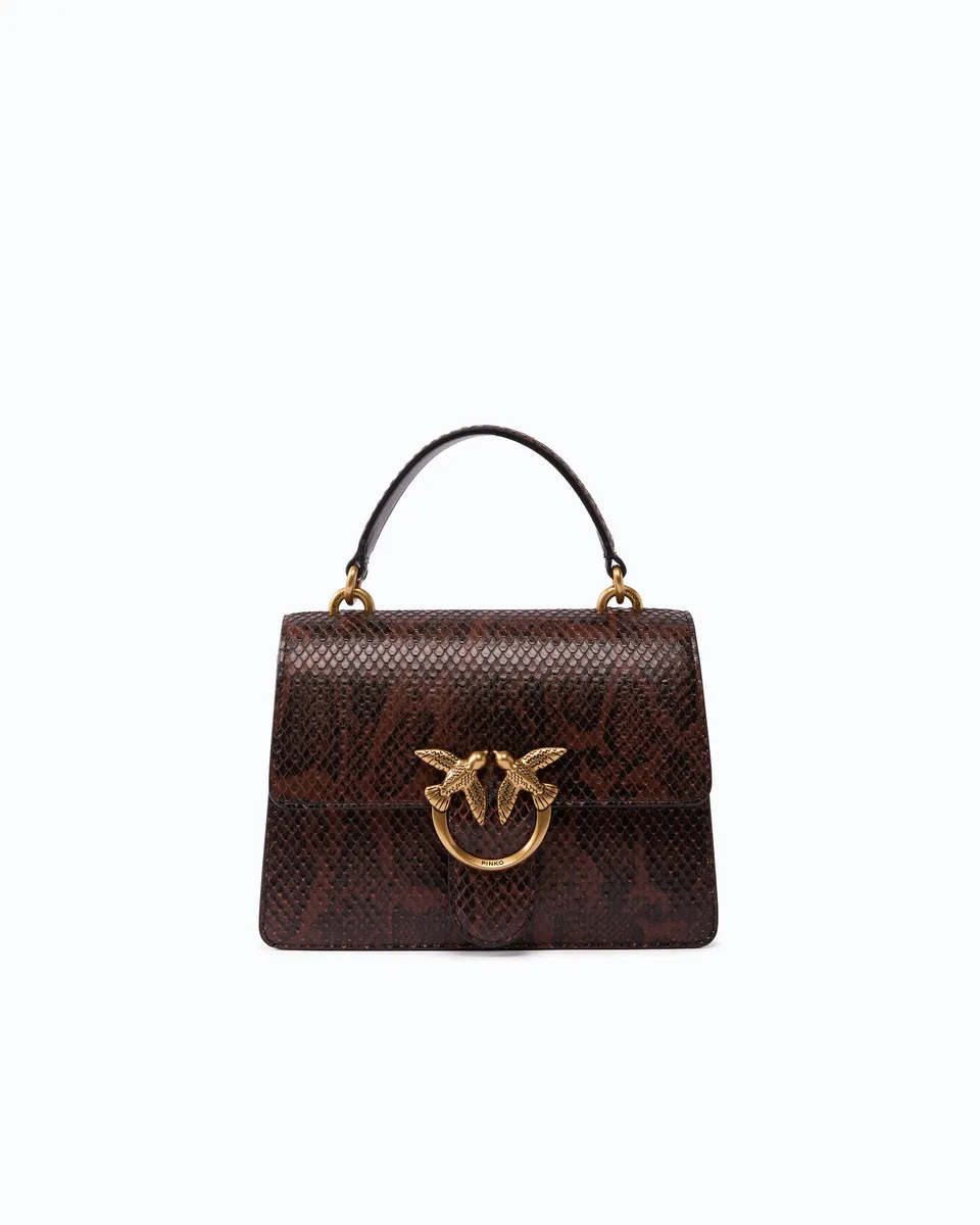 Pinko Love One Top Handle torebka pyton mini