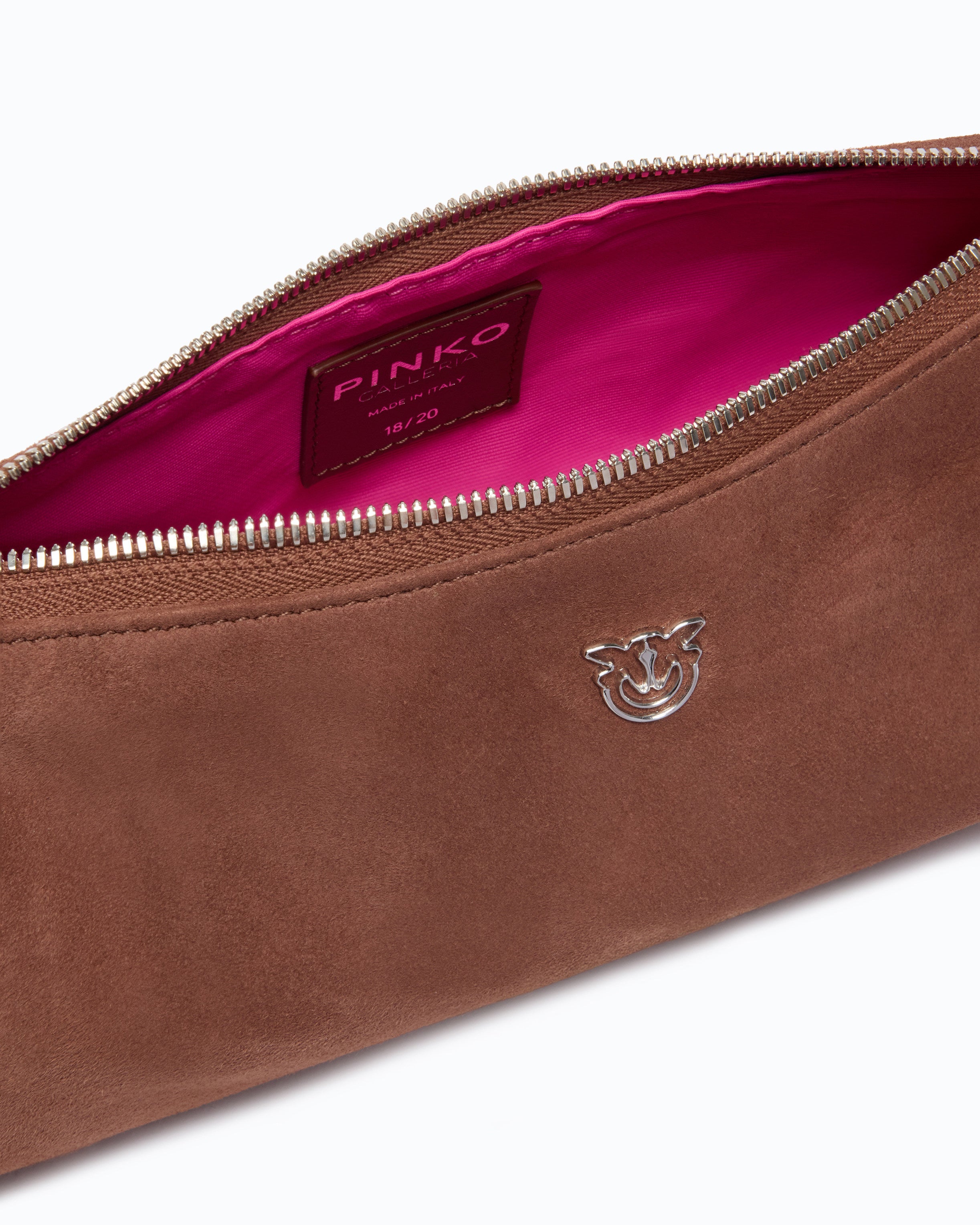 Pinko Mini Cylinder Bag torebka zamszowa U limitowana
