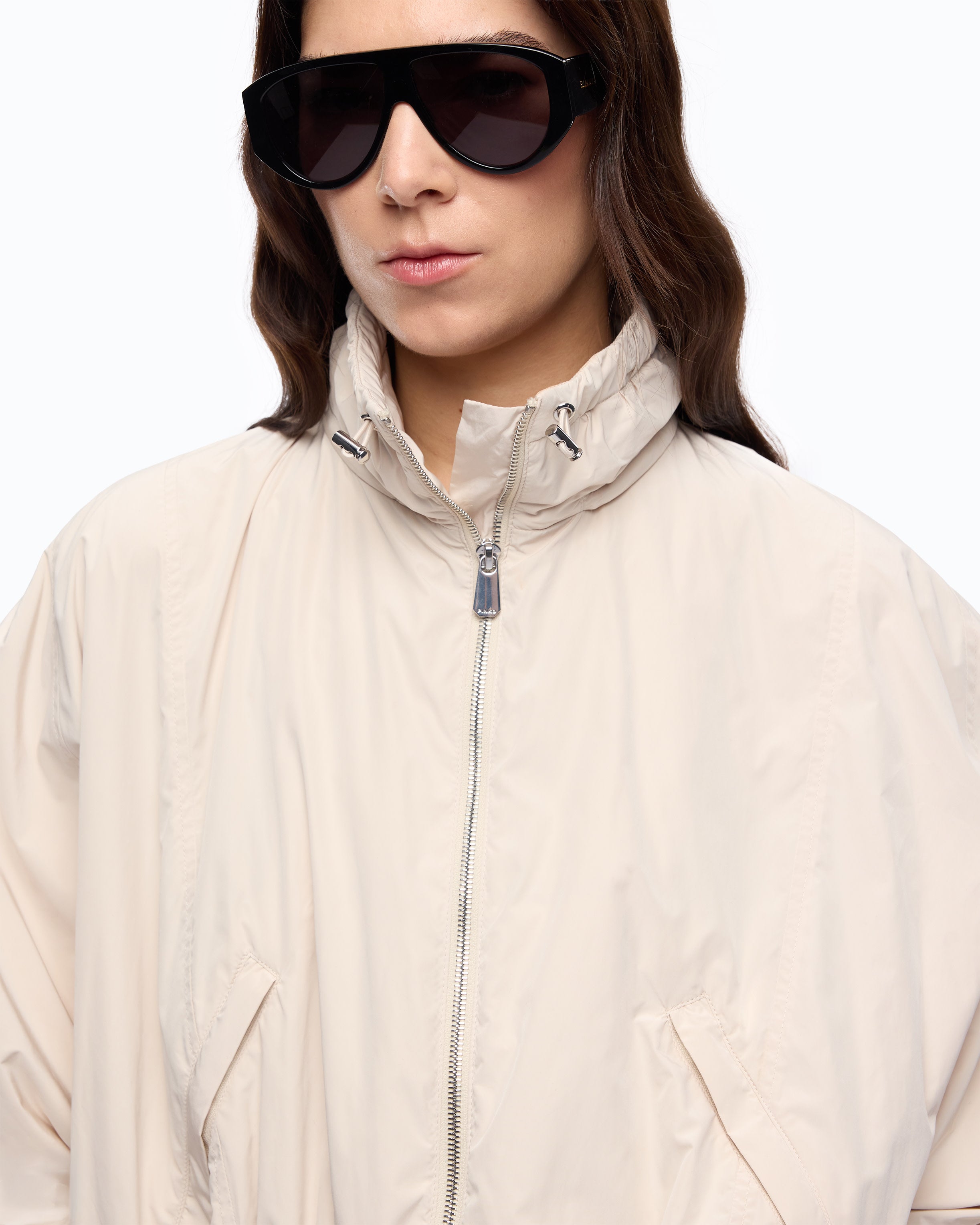 Pinko Gladiolo Jacket kurtka blouson oversize szara
