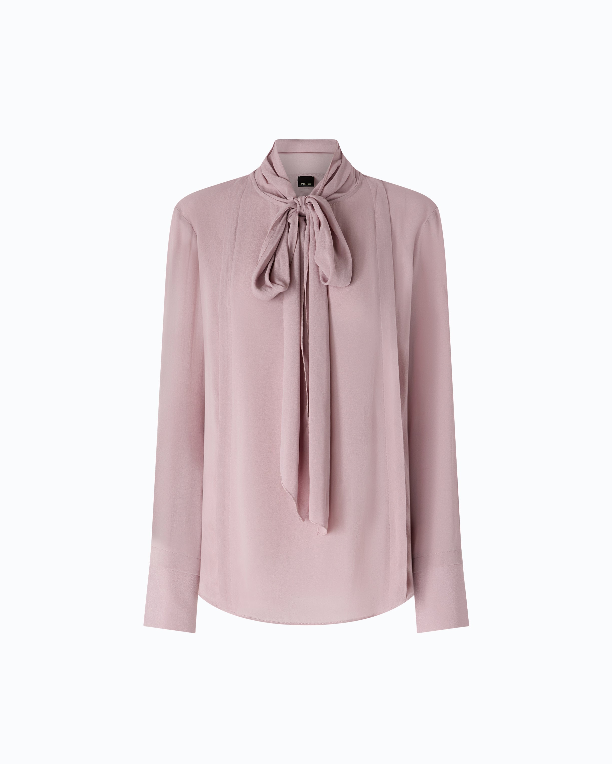Pinko Brunnera Blouse bluzka różowa z szarfą