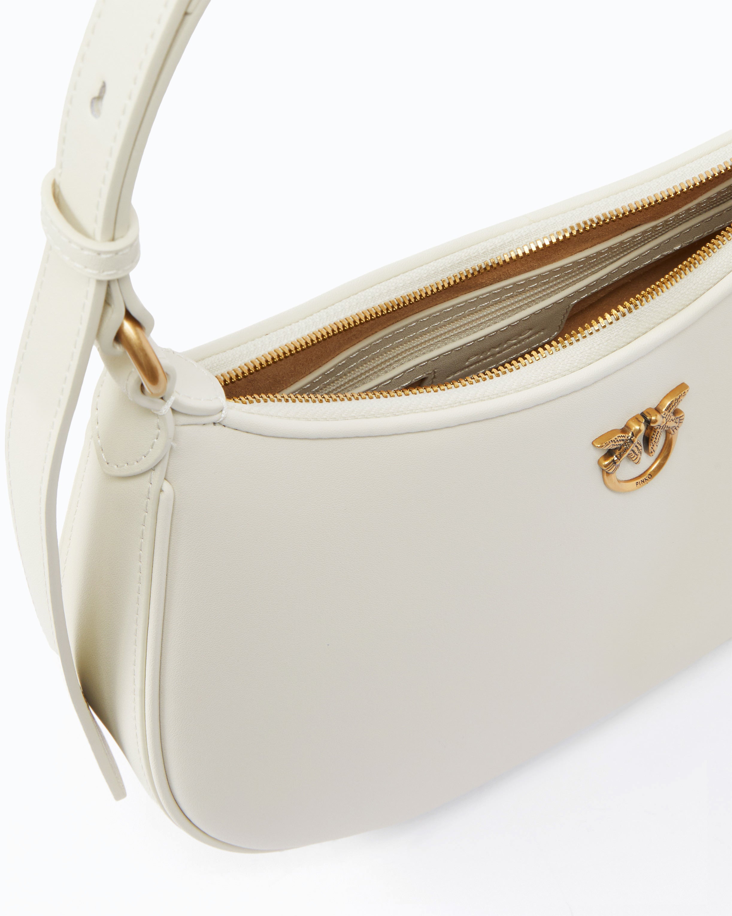 Pinko Mini Love Bag Half Moon torebka biała