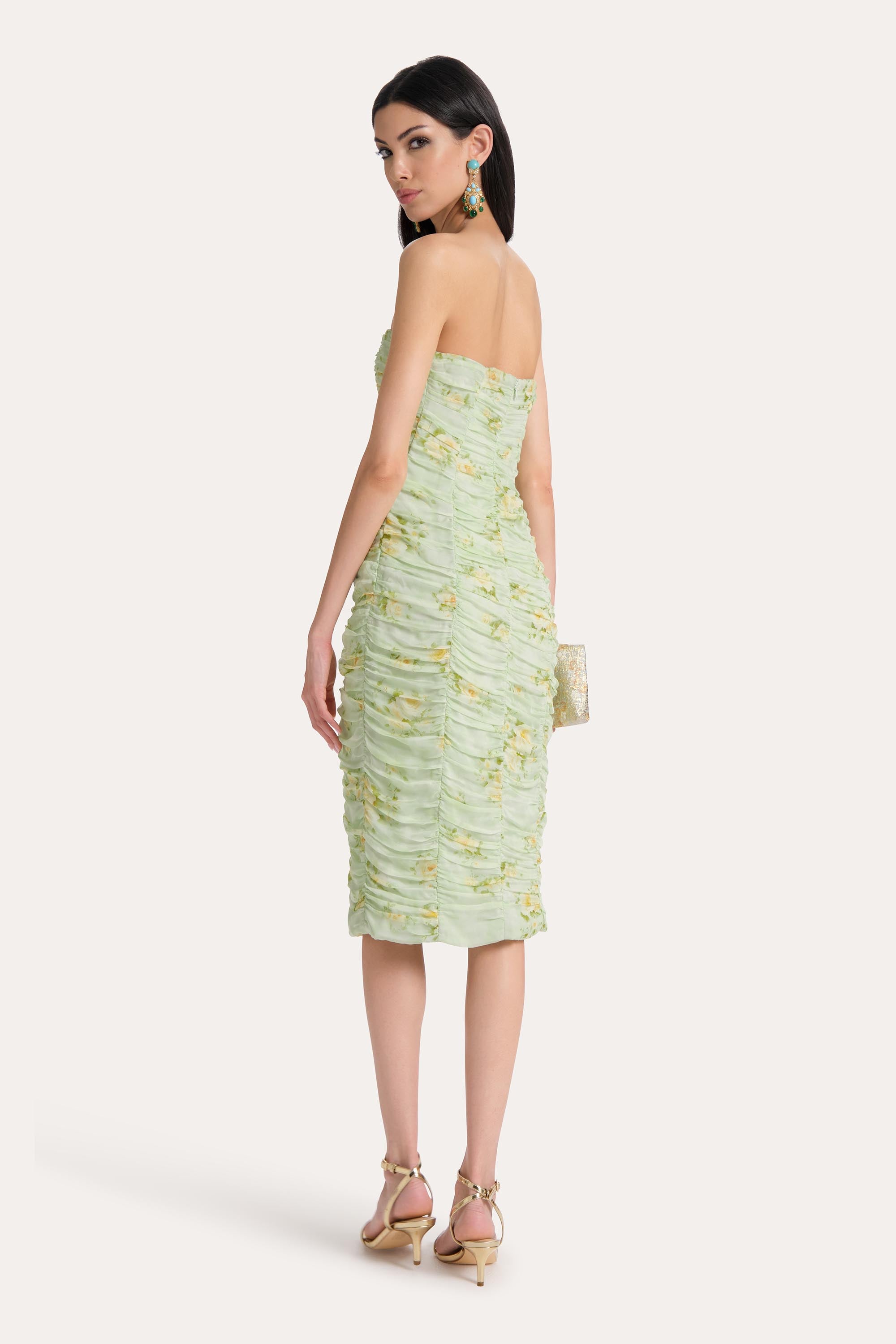 Elie Tahari Sierra E6011606 sukienka jedwabna print 100%