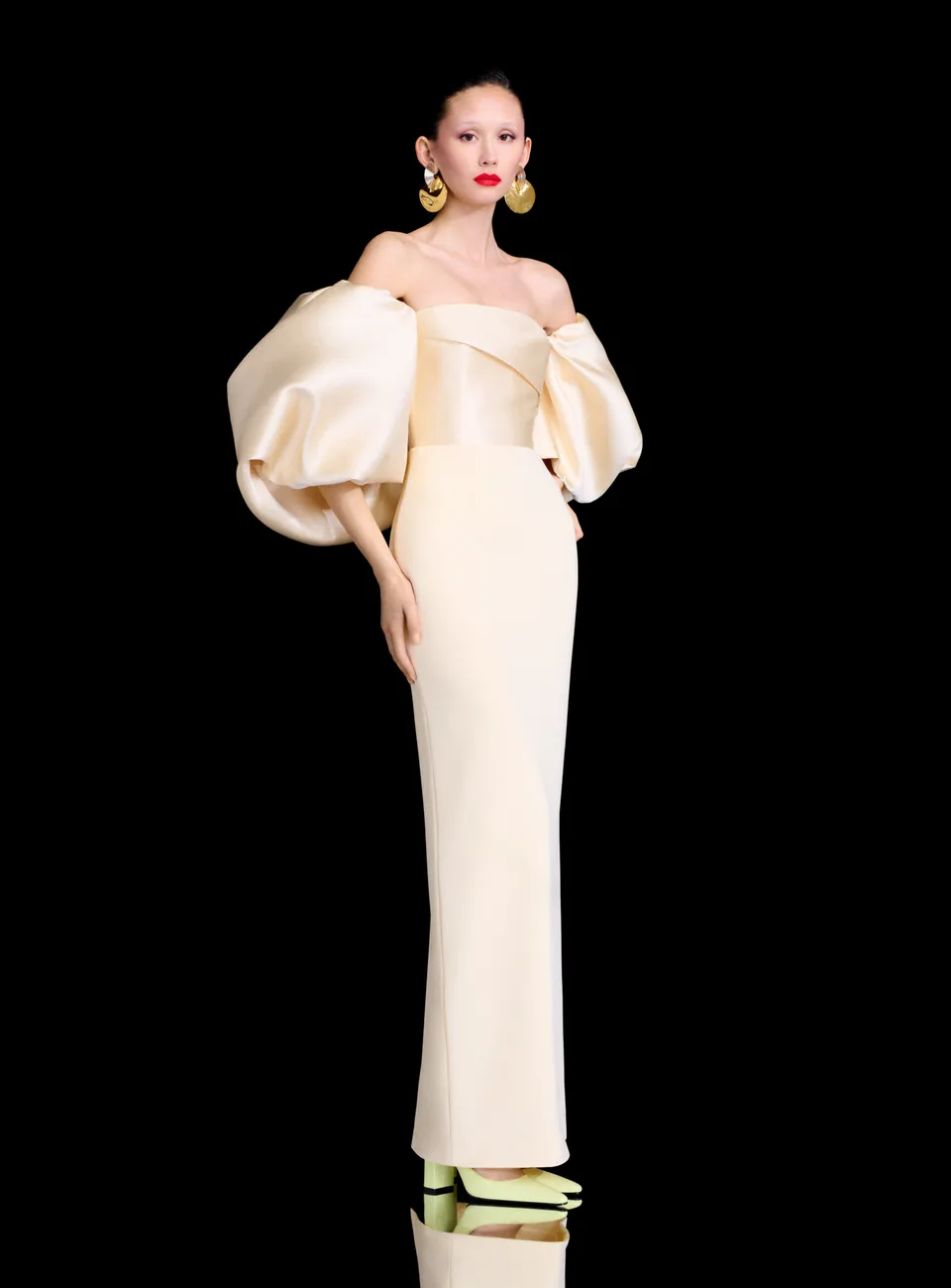 Solace London Floris sukienka maxi Pearl bez ramiączek