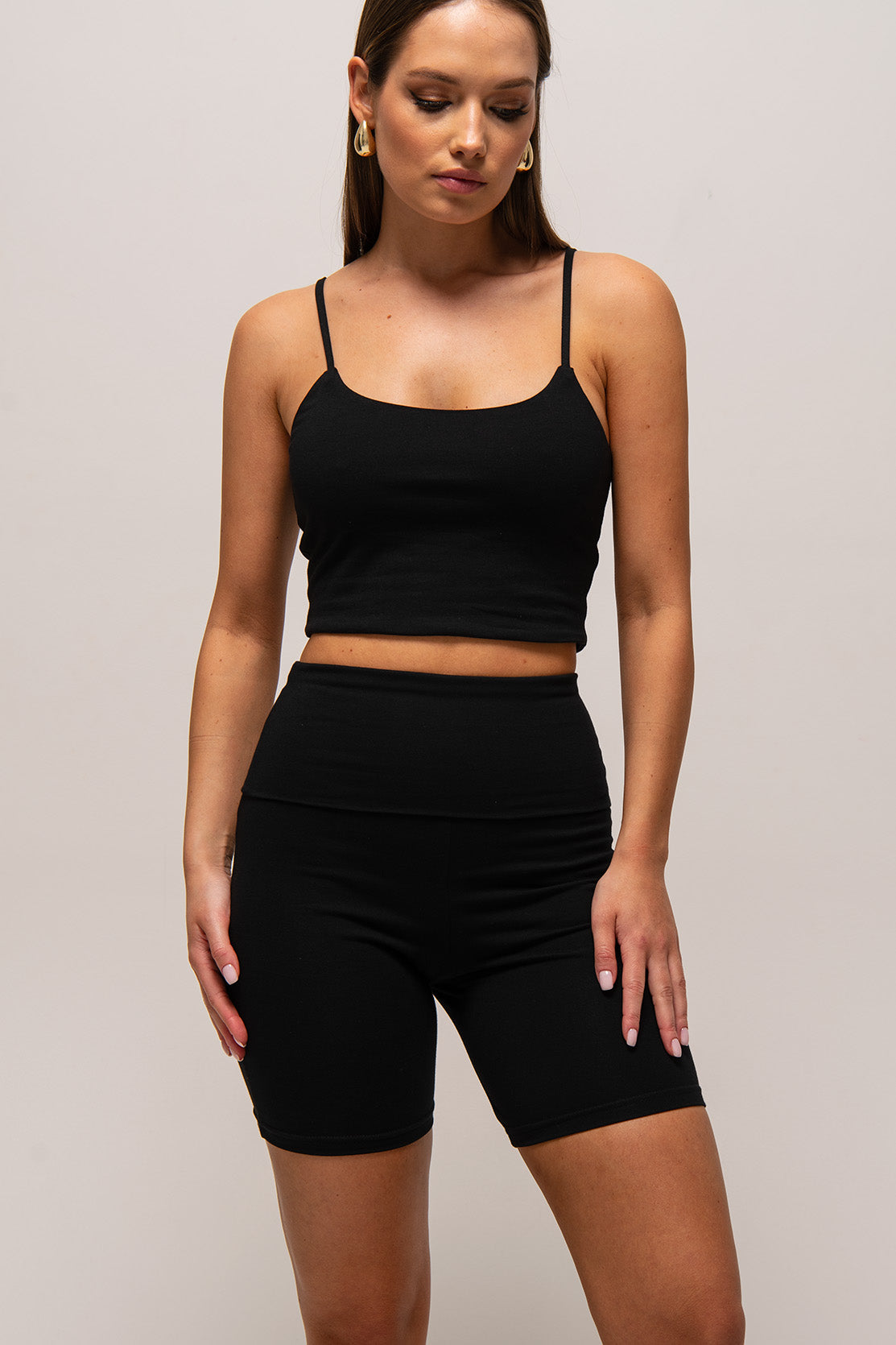 Nudyess Tessa kolarki legginsy Black bawełniane