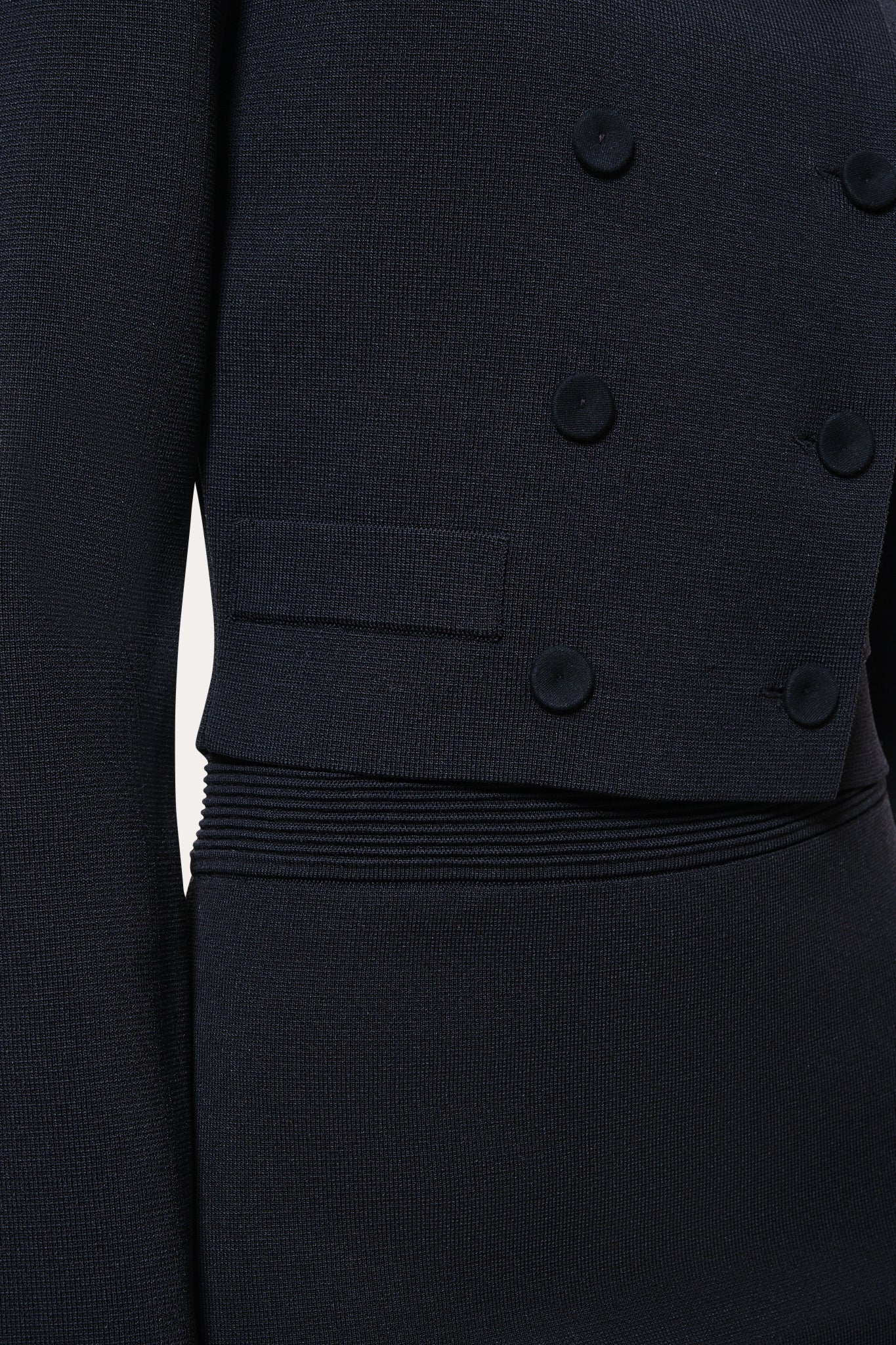 Elie Tahari Milano Sculpt Nolene żakiet cropped czarny