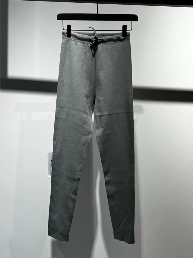 Nudyess legginsy prążkowane szare bawełniane