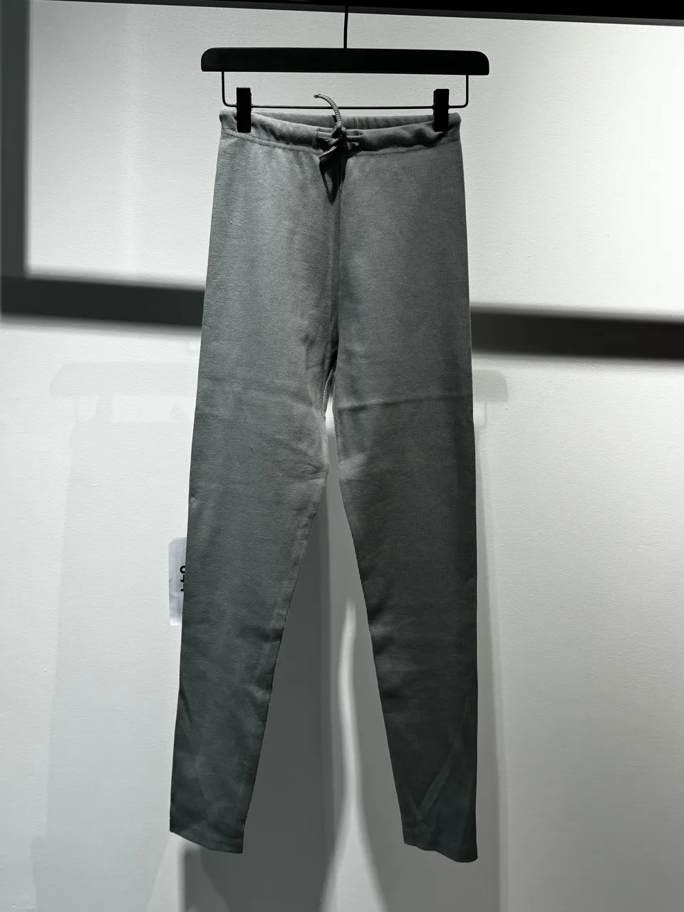 Nudyess legginsy prążkowane szare bawełniane