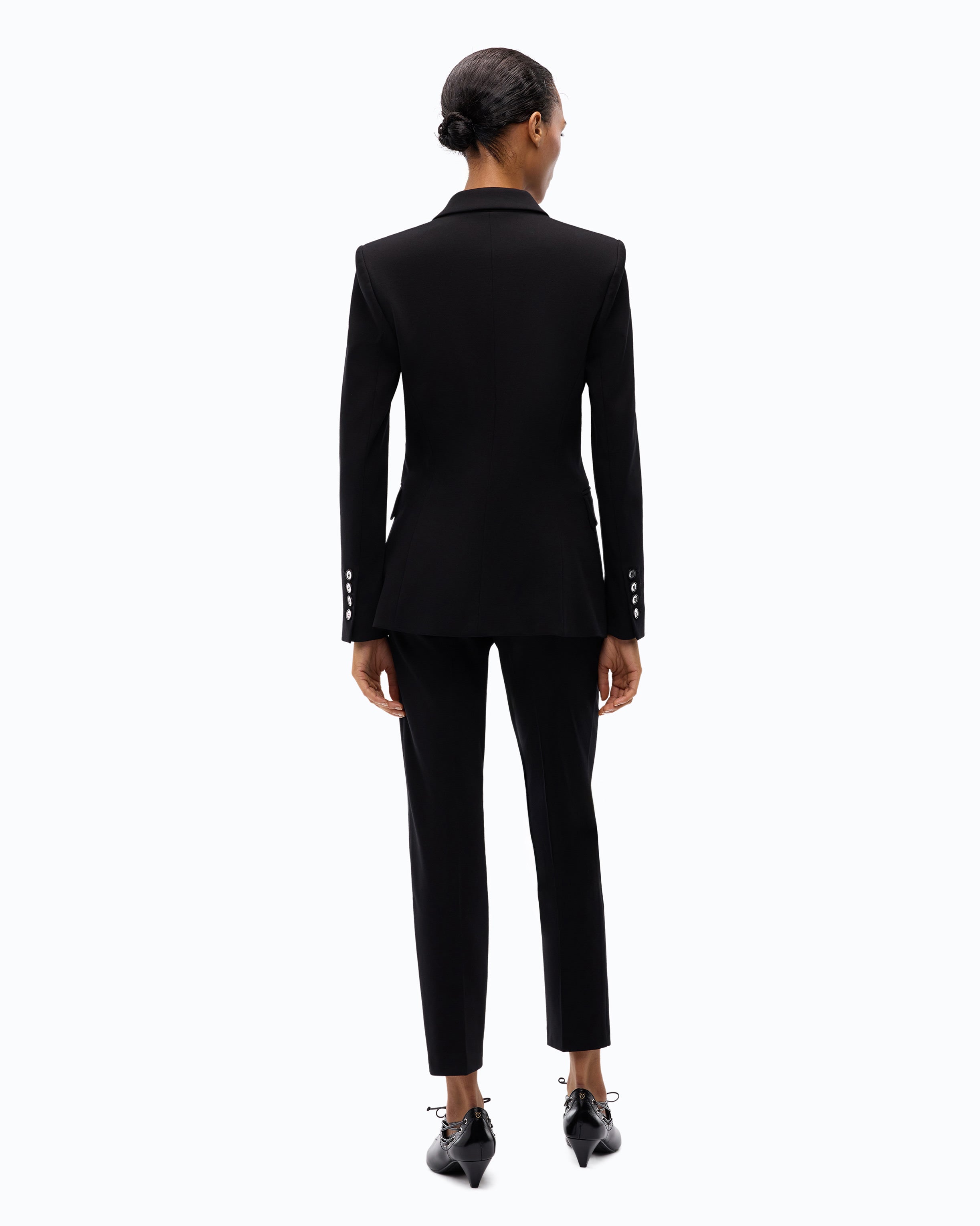 Pinko spodnie slim czarne eleganckie w kant