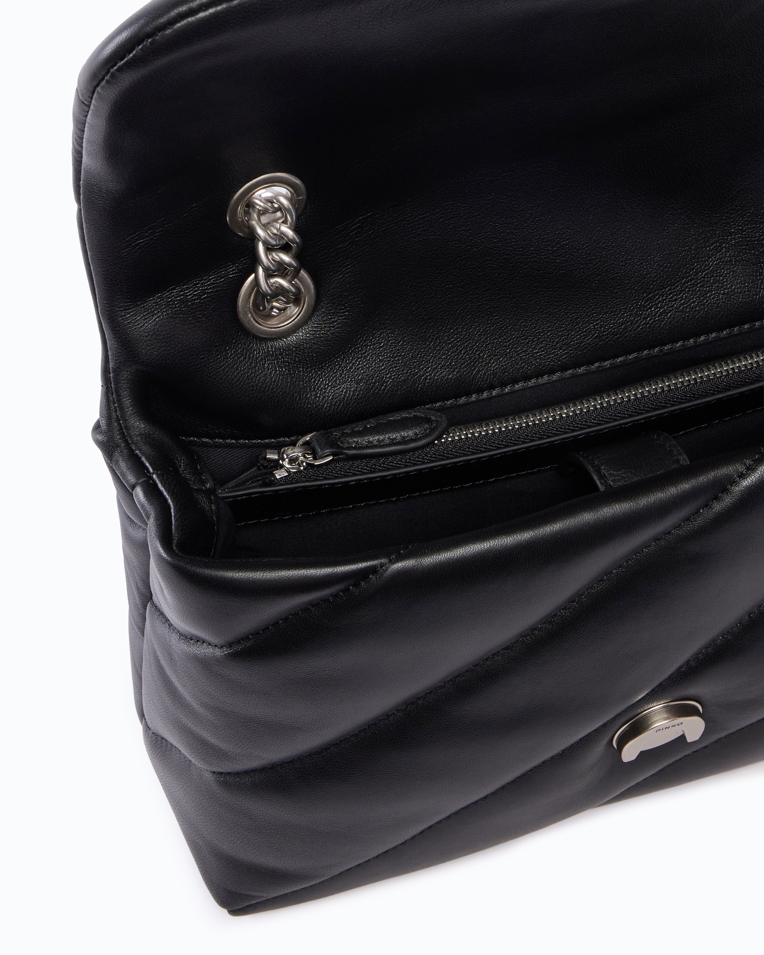 Pinko Love Bag Puff Maxi Quilt New Buckle torebka czarna