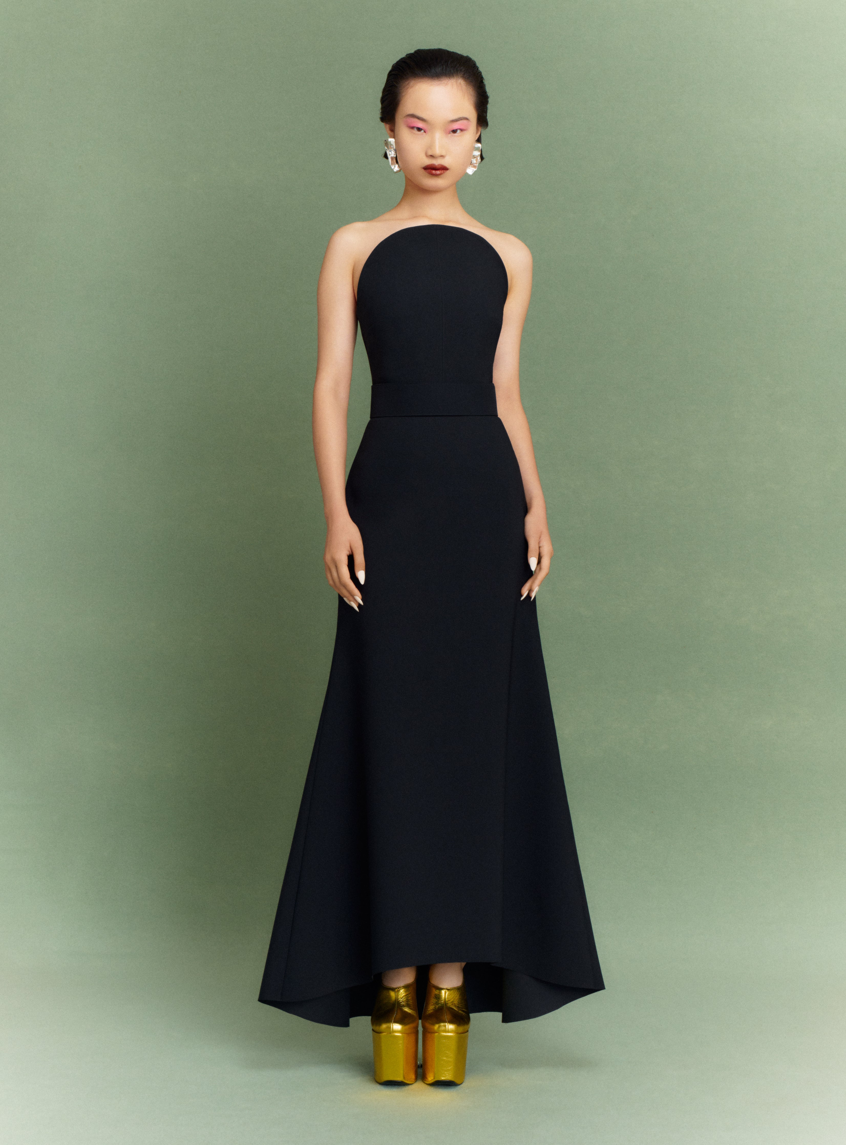 Solace London Ember sukienka maxi czarna
