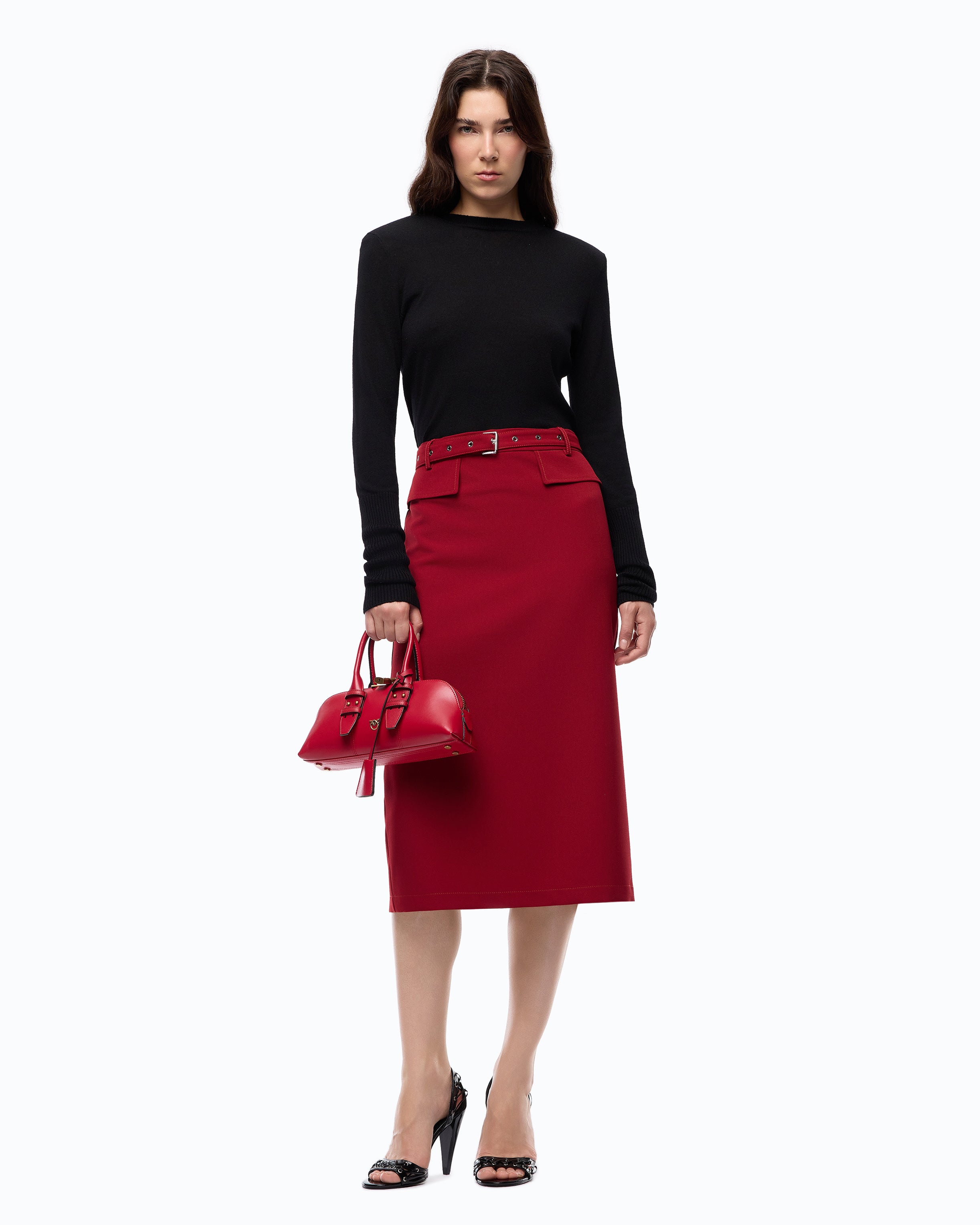 Pinko Lubecca Sweater sweter merino czarny