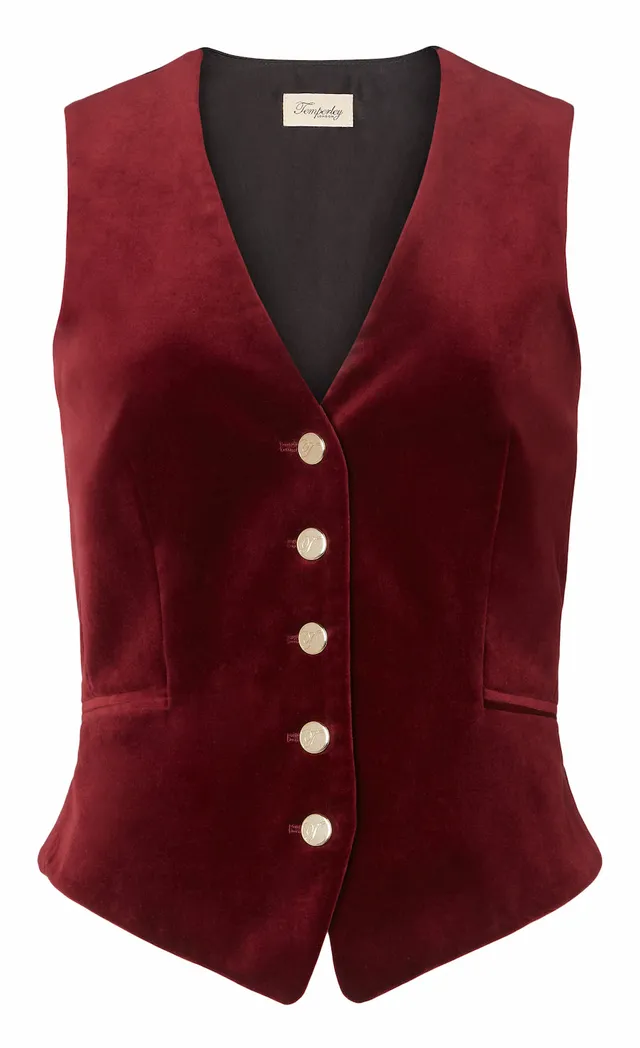 Temperley London Clove kamizelka Fig UK6-UK18