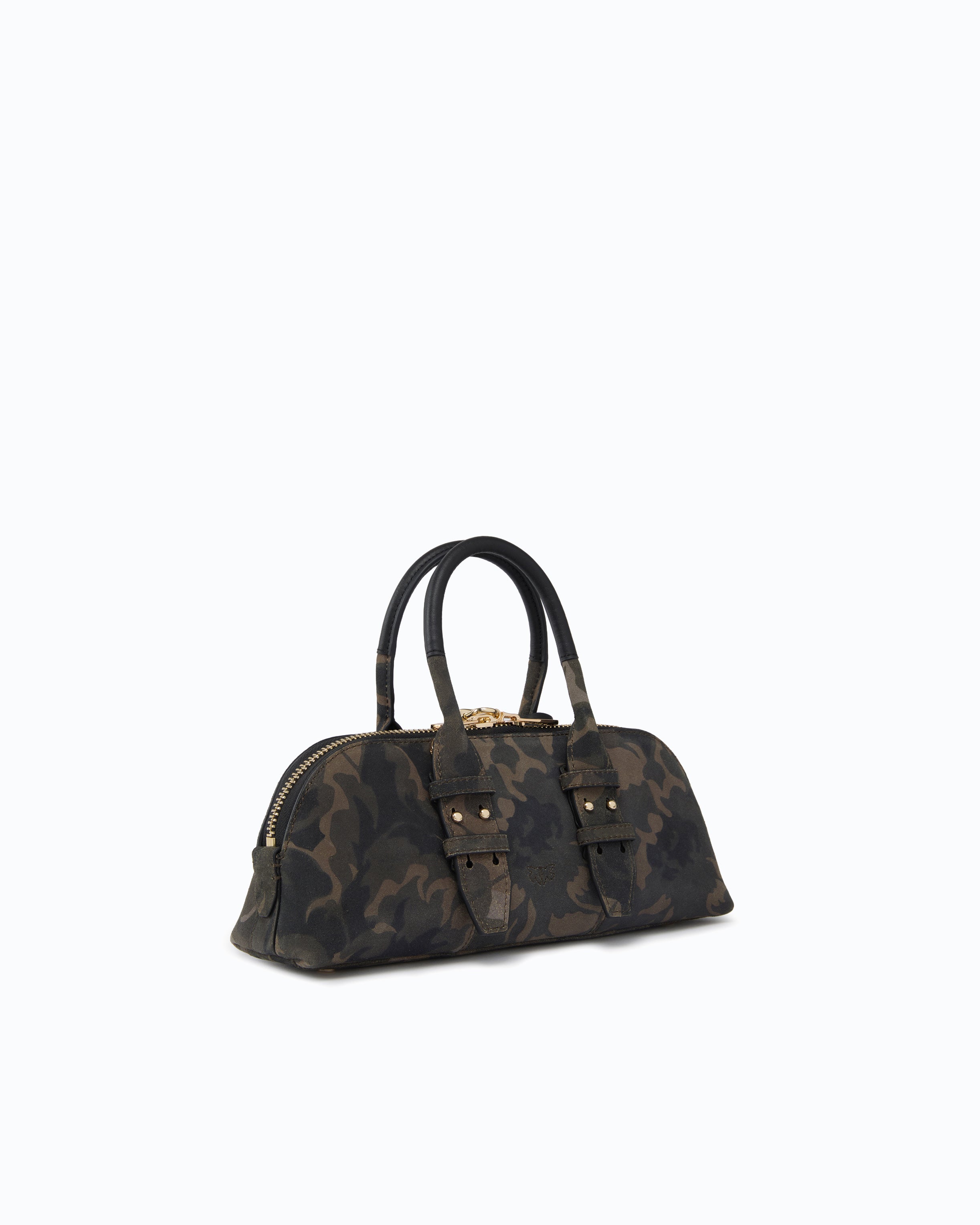 Pinko Escape Bag Horizontal torebka zamszowa moro U