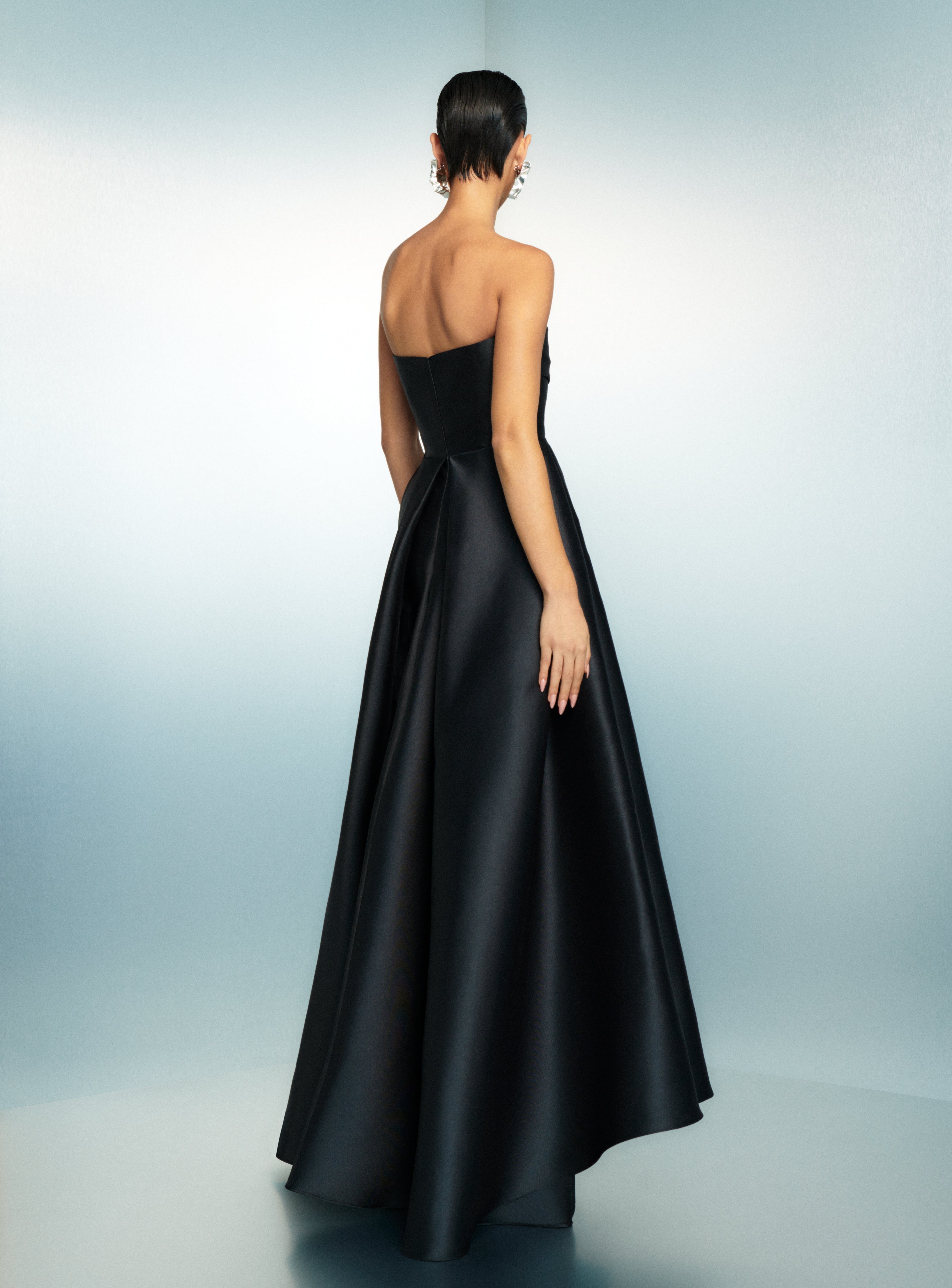 Solace London Tiffany sukienka wieczorowa maxi czarna