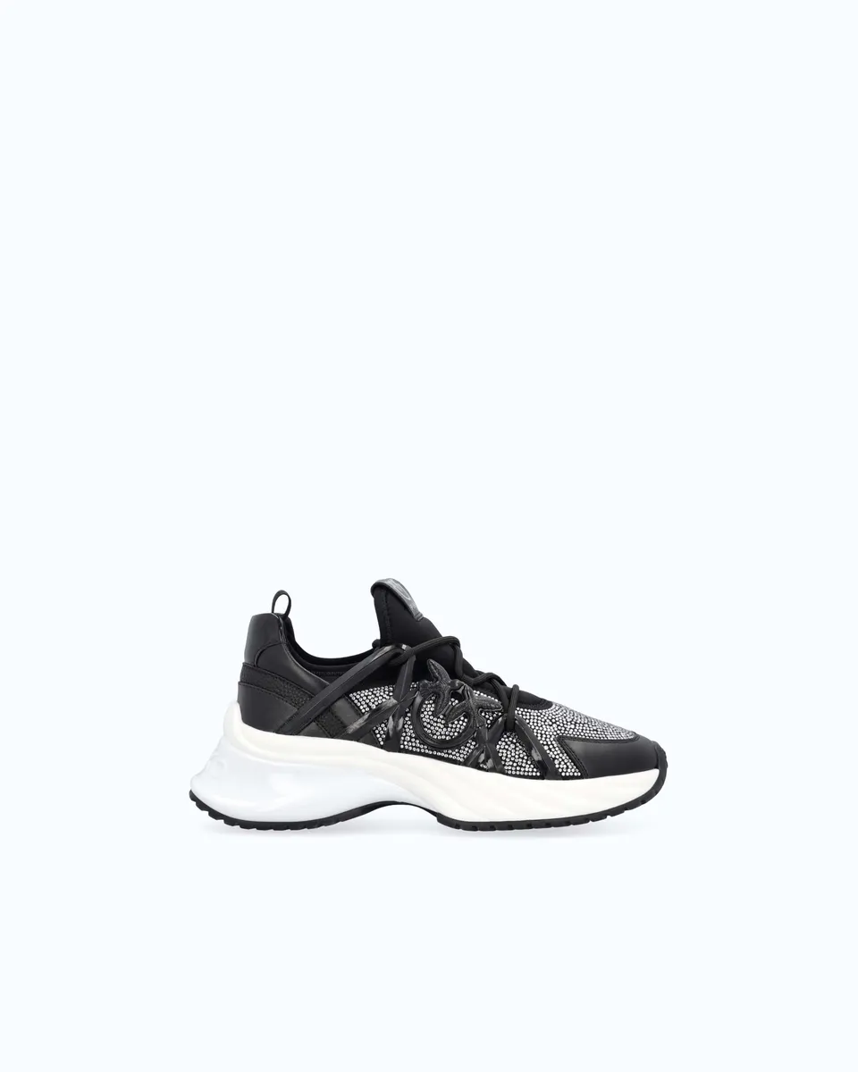 Pinko Ariel 01 sneakersy wsuwane z kryształkami