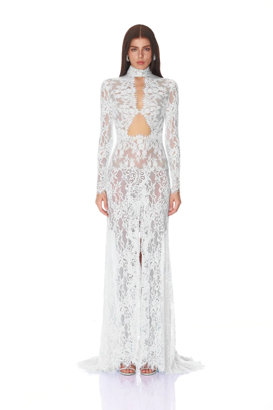 Bronx and Banco Nora Cutout sukienka koronkowa maxi